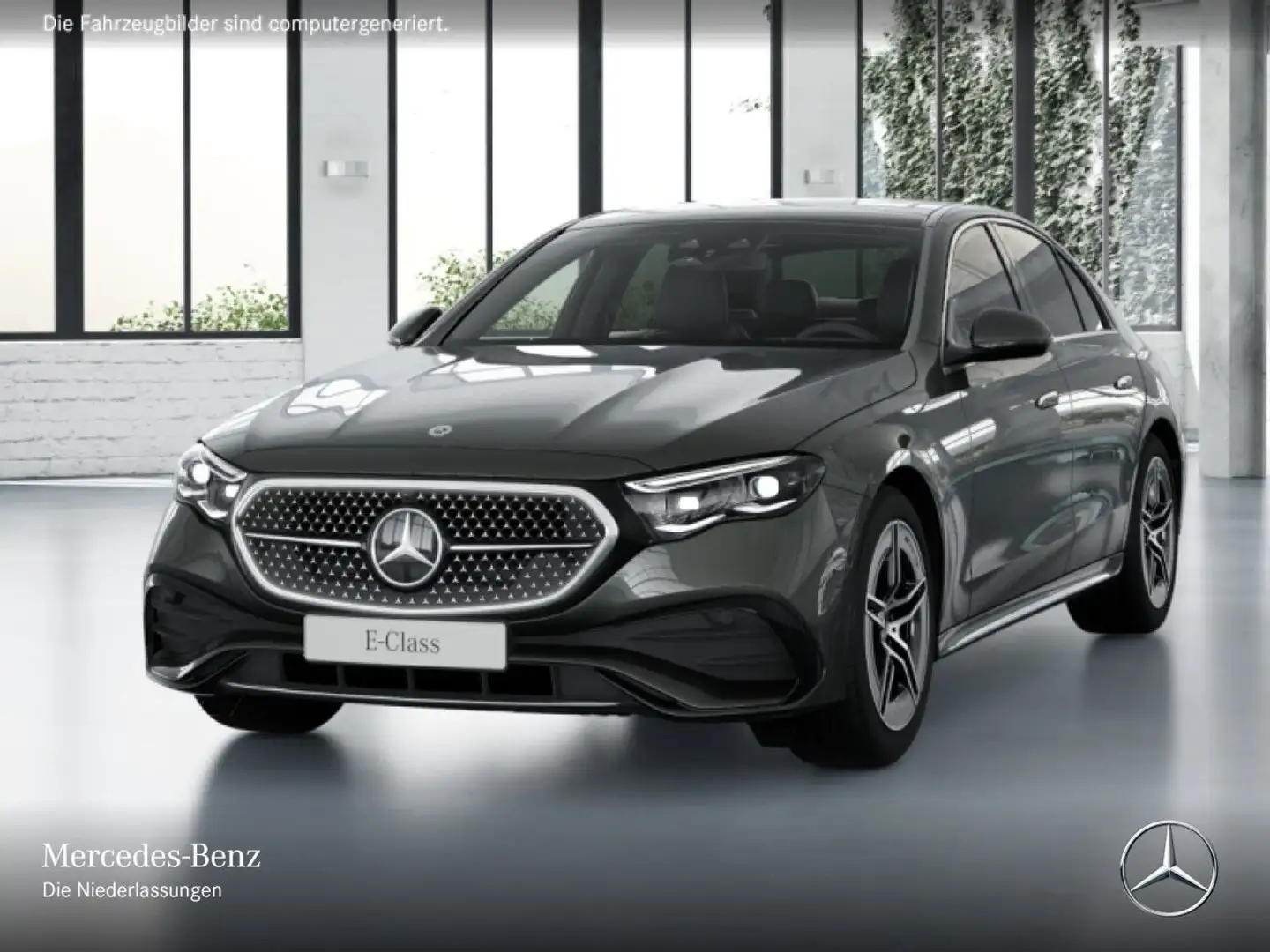 Mercedes-Benz E 200 Edition AMG-Line Fahrass 360° Pano Distr. 9G Grau - 2