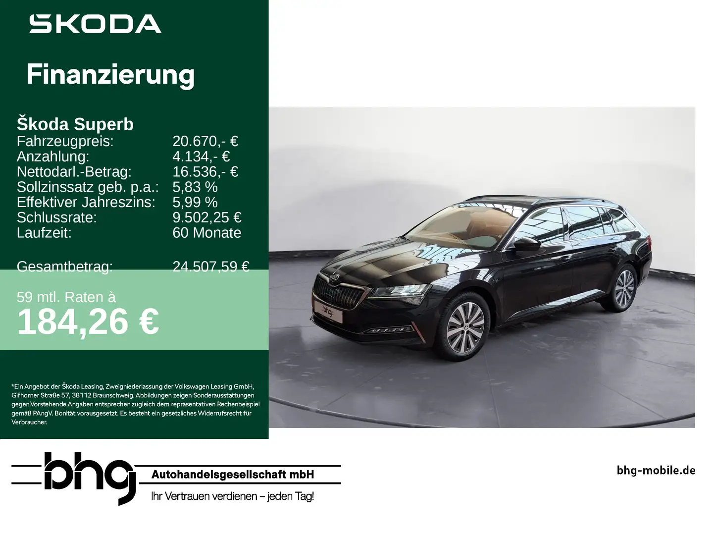 Skoda Superb Combi Ambition 1.4l TSI iV DSG *TEMPOMAT* Schwarz - 1