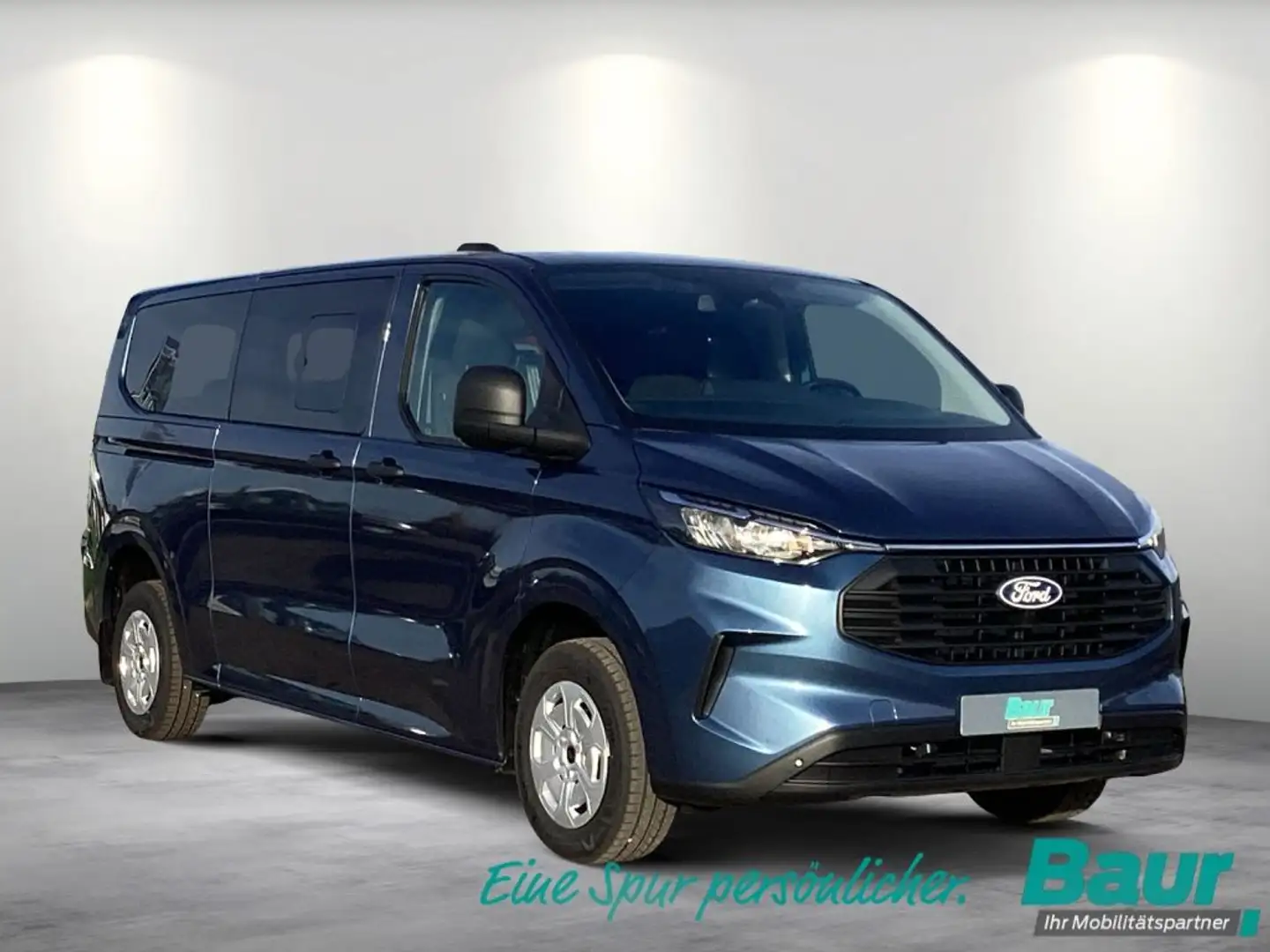 Ford Transit Custom 320 L2H1 PKW VA Autm. Trend Navi AHK Klima hinten Blau - 2