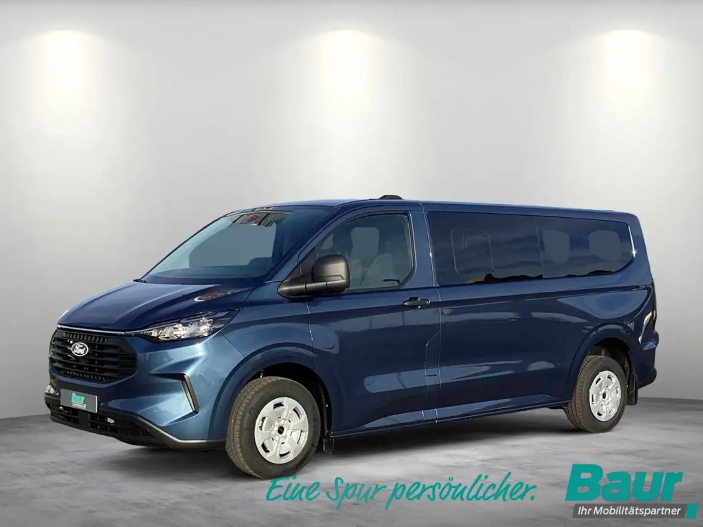 Ford Transit Custom 320 L2H1 PKW VA Autm. Trend Navi AHK Klima hinten Blau - 1