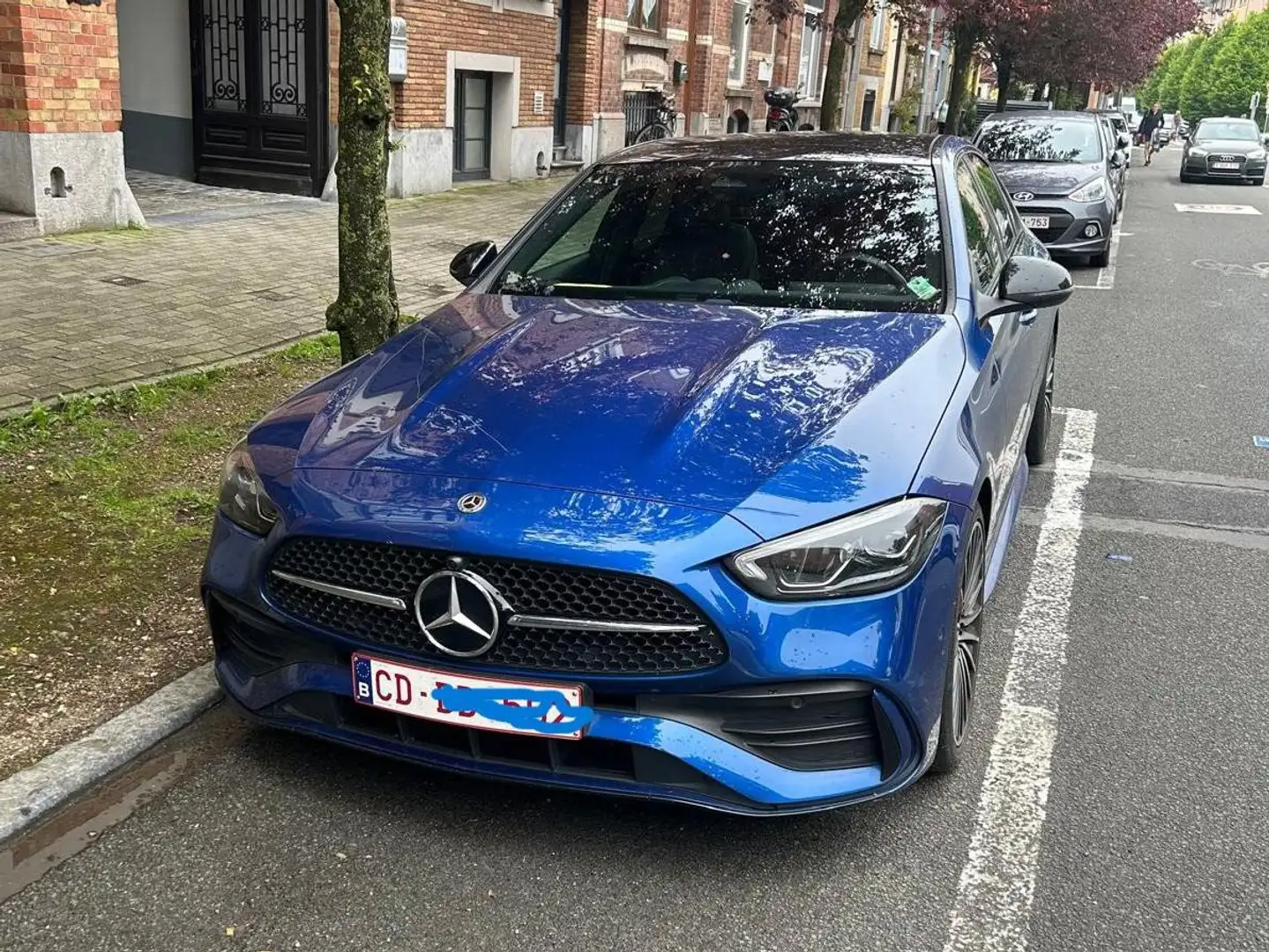 Mercedes-Benz C 180 C 180 T 9G-TRONIC AMG Line Blauw - 1