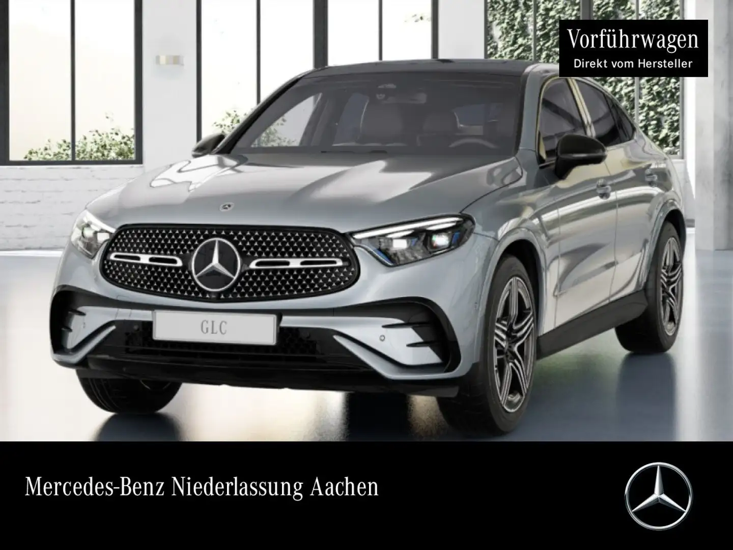 Mercedes-Benz GLC 220 d 4M AMG+NIGHT+PANO+360+AHK+TOTW+KEYLESS Silber - 1