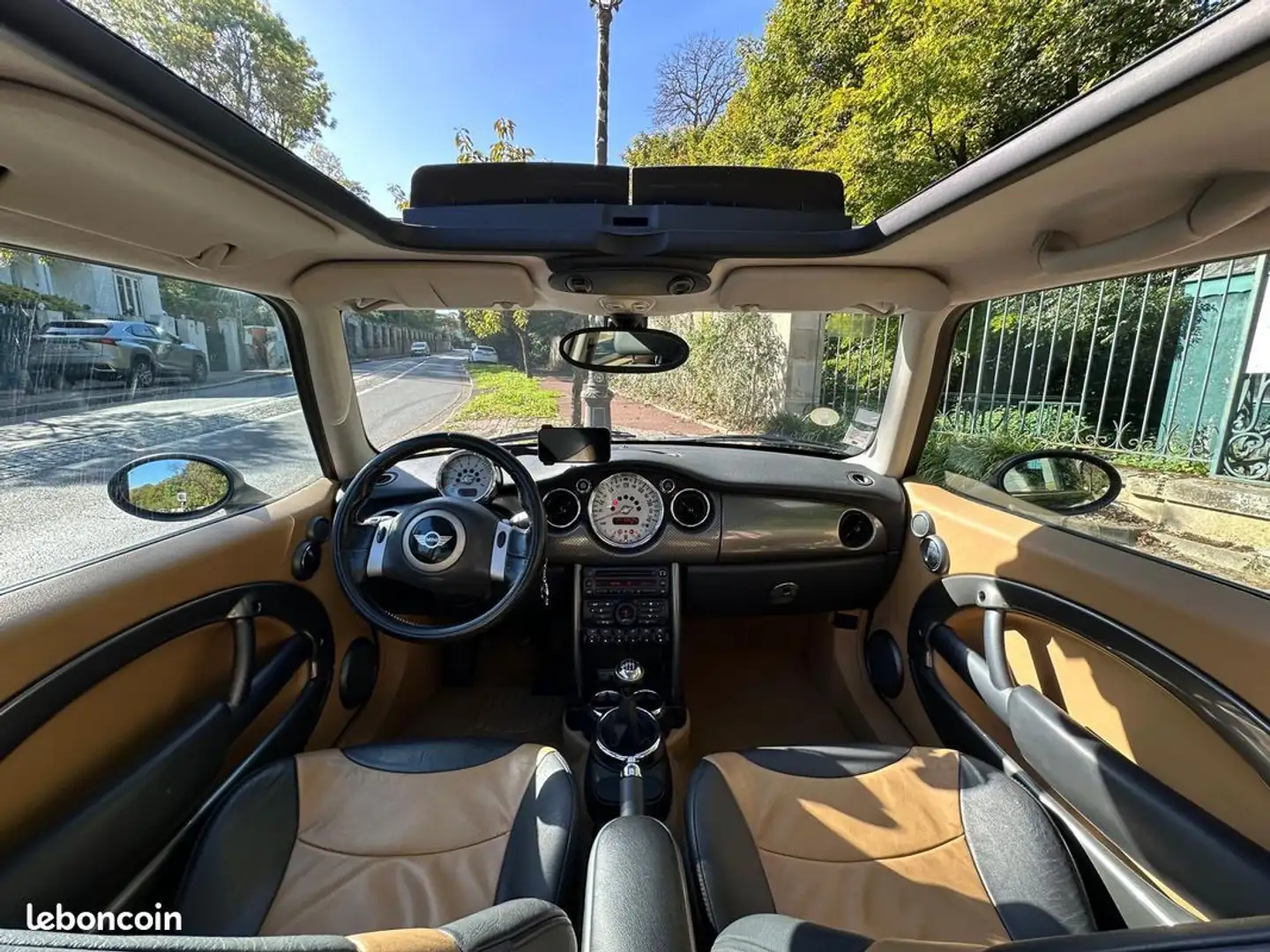 MINI One 1.6 115 cooper park lane tbe toit ouvrant full cuir Noir - 2
