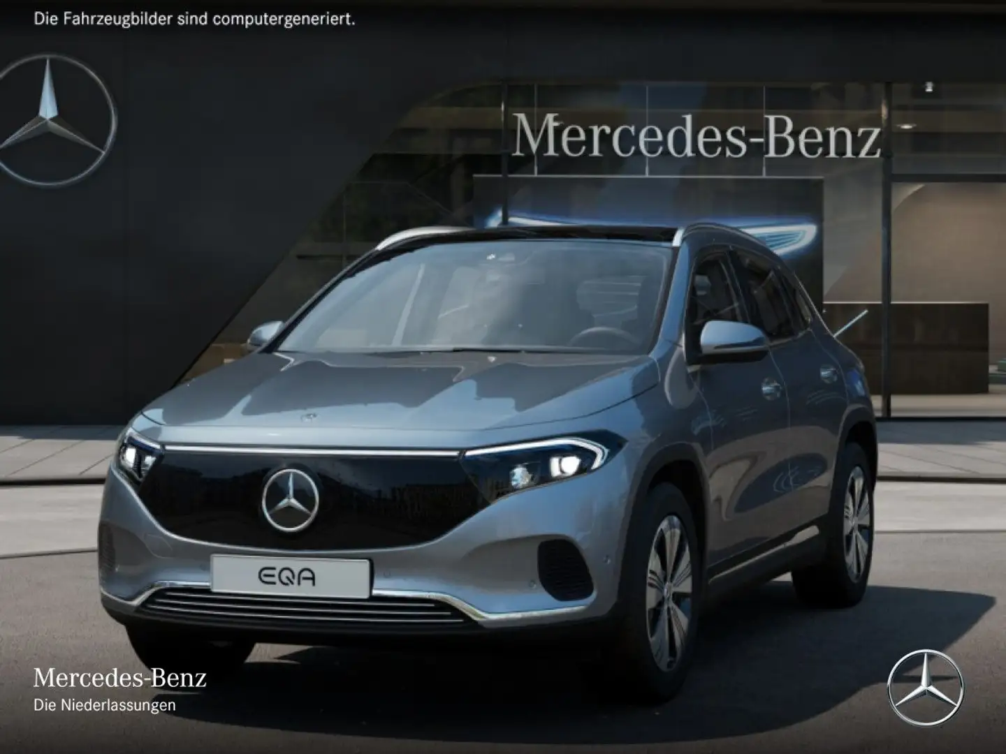 Mercedes-Benz EQA 350 4M PROG+PLUS-PAKET+PANO+KAMERA+KEYLESS Silber - 2