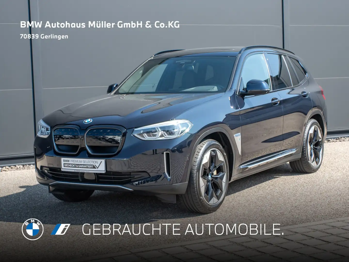 BMW iX3 Impressive AHK 360° GSD ACC HUD H/K Navi LED Schwarz - 1
