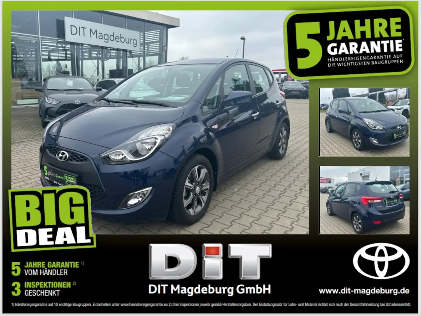 Hyundai iX20 1.6 Space+ Blue Leder LM KlimaA PDC KeyLess Bleu - 1