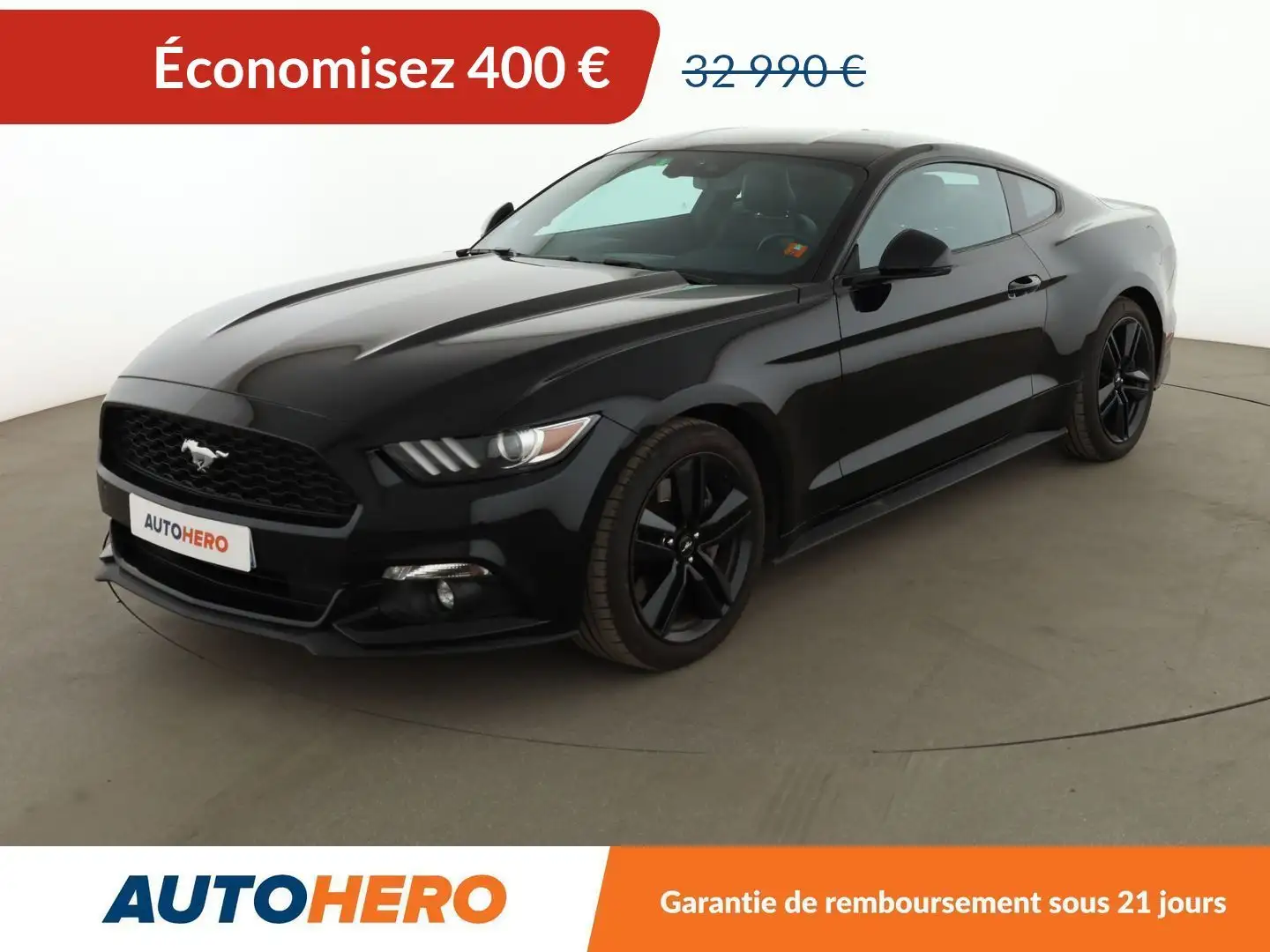 Ford Mustang Fastback 2.3 EcoBoost BV6 Noir - 1