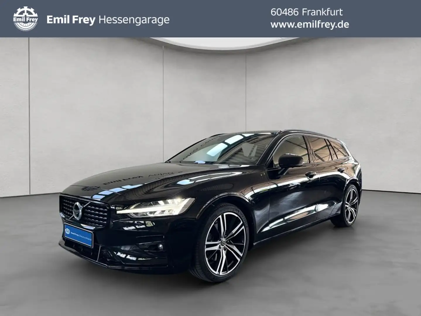 Volvo V60 B4 R-Design Aut PilotAssist BLIS 360° HeadUpDi Schwarz - 1