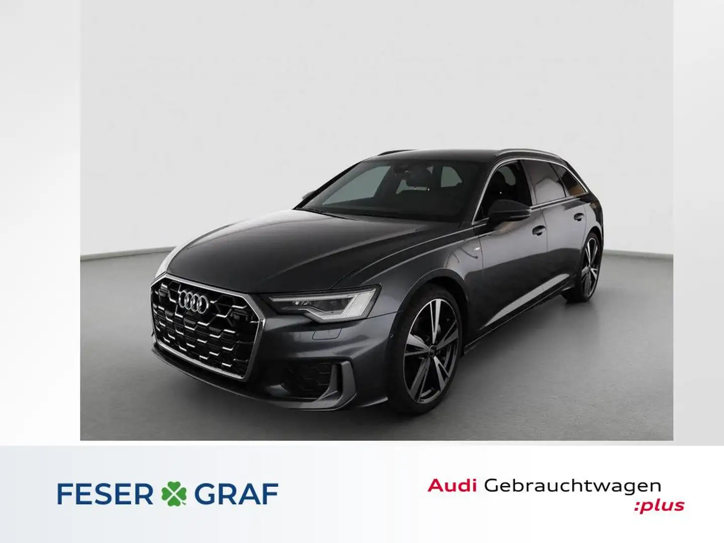 Audi A6 Avant 45 TFSI qu S line-HuD-AHK-Matrix-ACC- Grau - 1