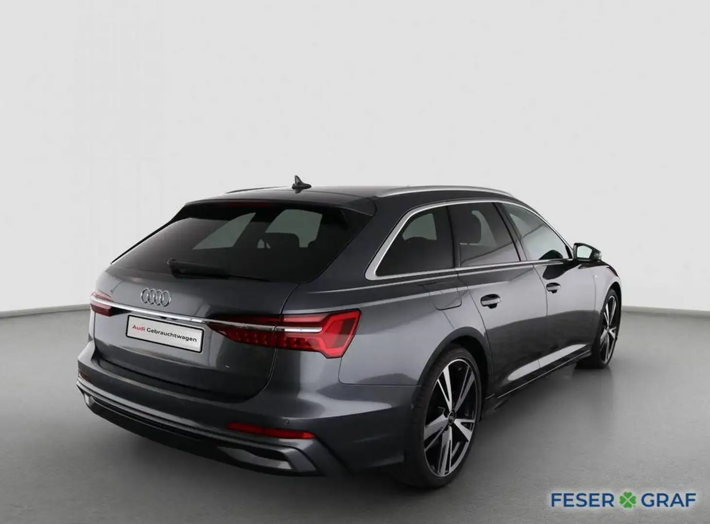 Audi A6 Avant 45 TFSI qu S line-HuD-AHK-Matrix-ACC- Grau - 2