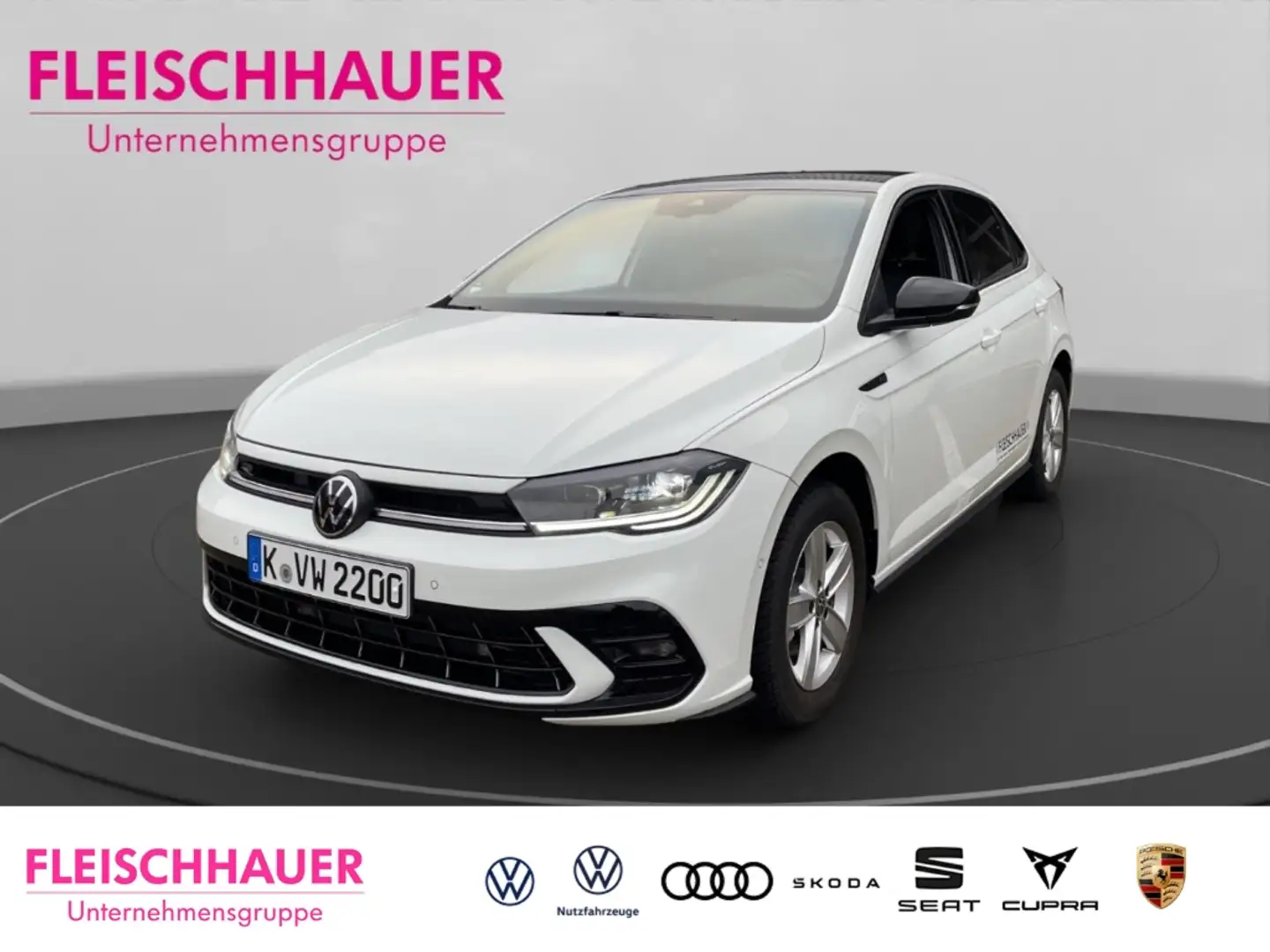Volkswagen Polo 1.0 TSI R-Line ACC Carplay Navi Rear-View Weiß - 1