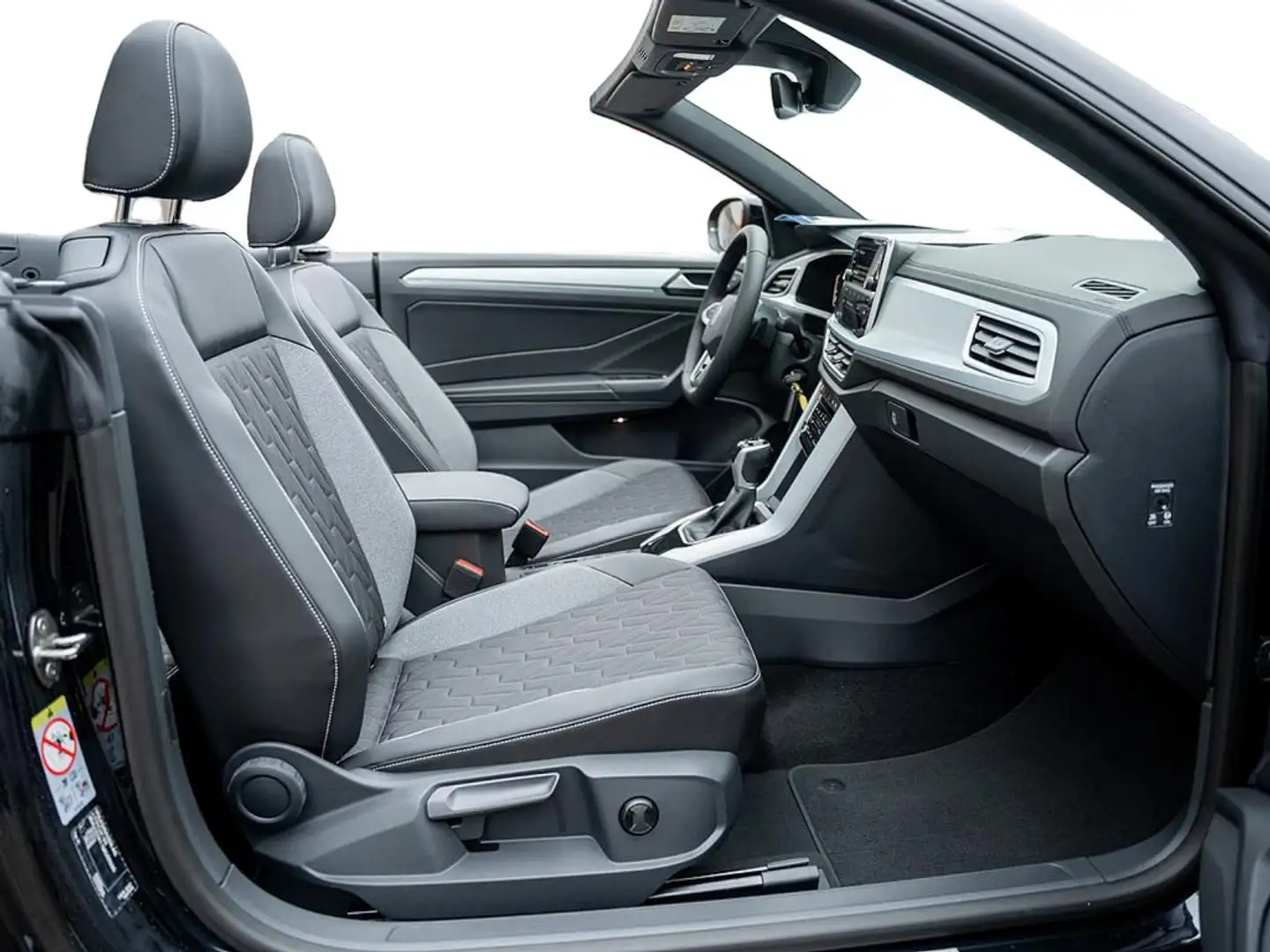 Volkswagen T-Roc Cabriolet 1.5 TSI Goal ACC FACEL. LED Schwarz - 2