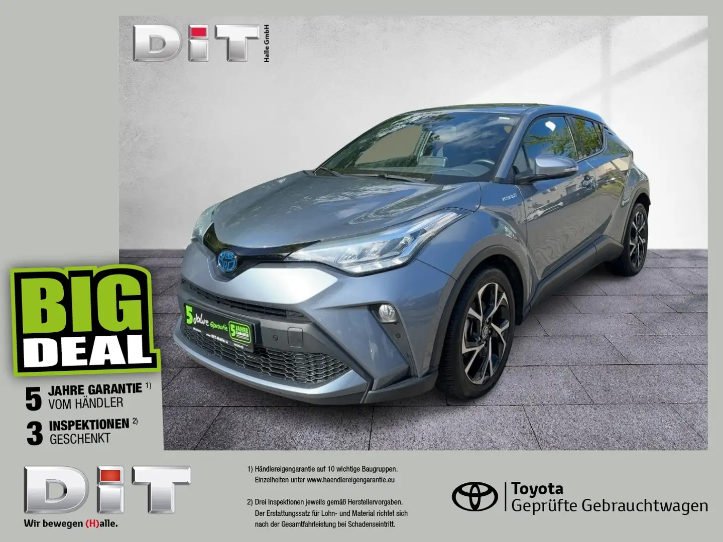 Toyota C-HR 1.8 Team D Klima Kamera Sitzhzg Grijs - 1