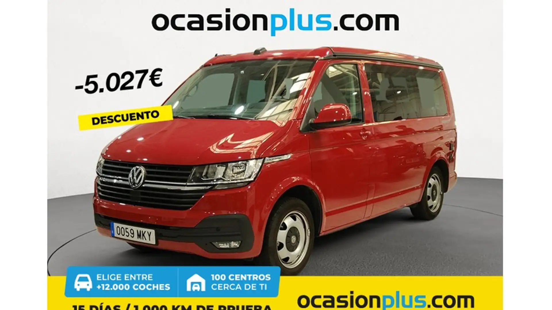 Volkswagen T6 California 2.0TDI BMT Beach Camper 110kW Rojo - 1