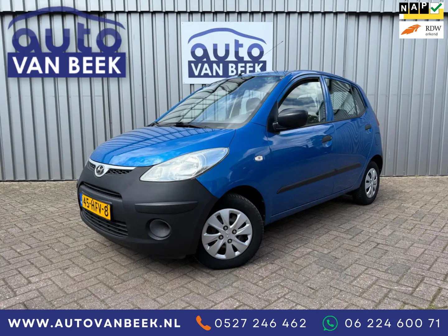 Hyundai i10 1.25i Pure|Airco Blau - 1