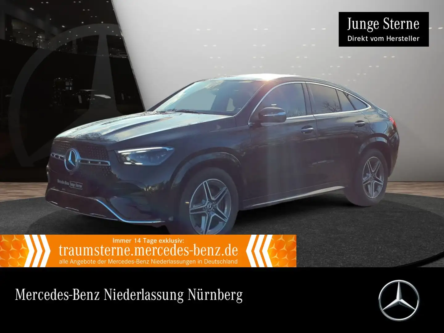 Mercedes-Benz GLE 450 d Coupé 4M AMG+PANO+360+AHK+MULTIBEAM+20" Schwarz - 1