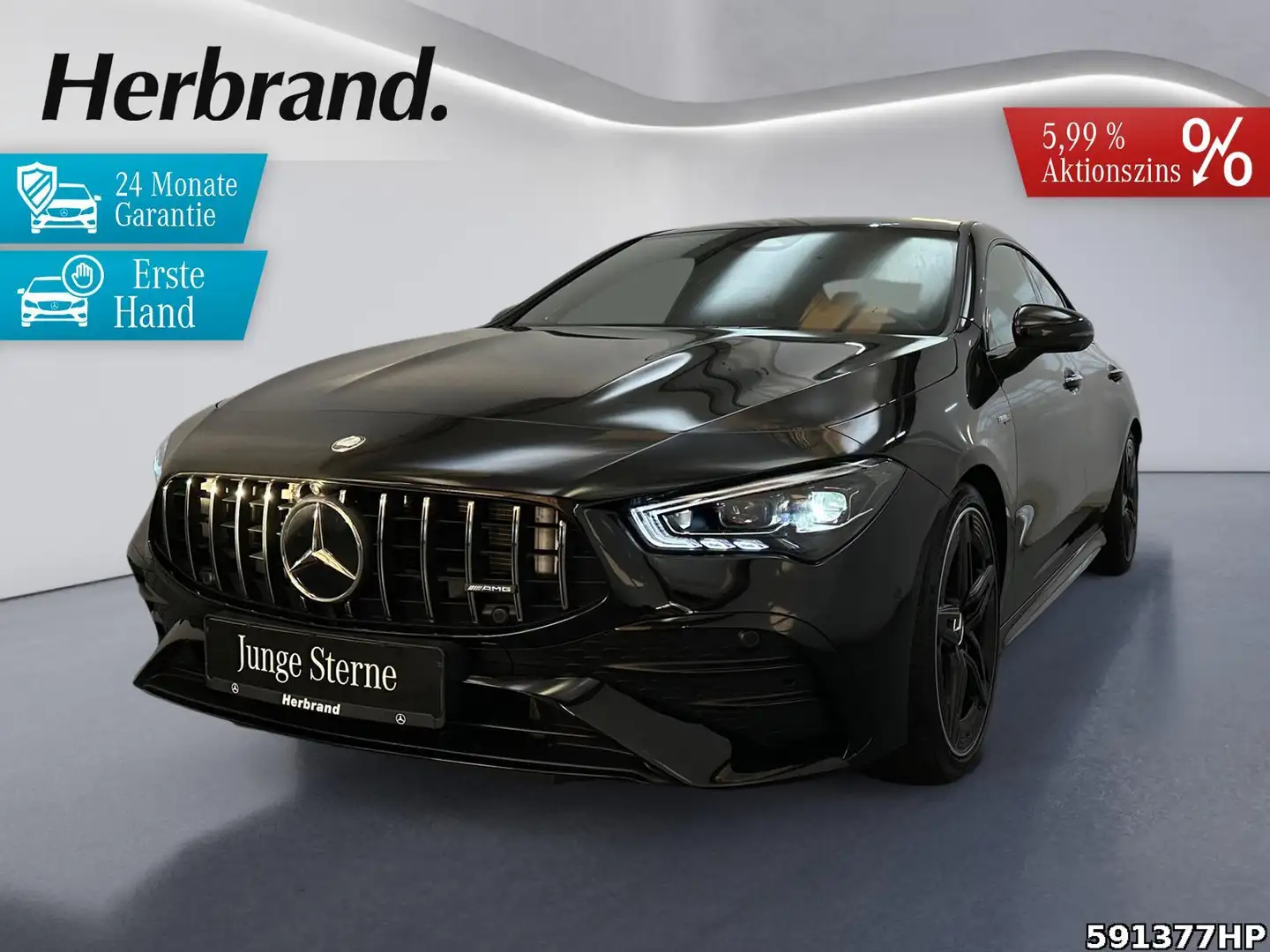 Mercedes-Benz CLA 35 AMG 4M Coupé  Night Pano 360° Burmester Schwarz - 1