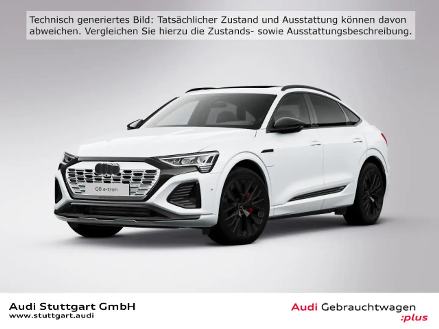 Audi Q8 Sportback 55 e-tron qu S line Matrix Pano B&O Weiß - 1