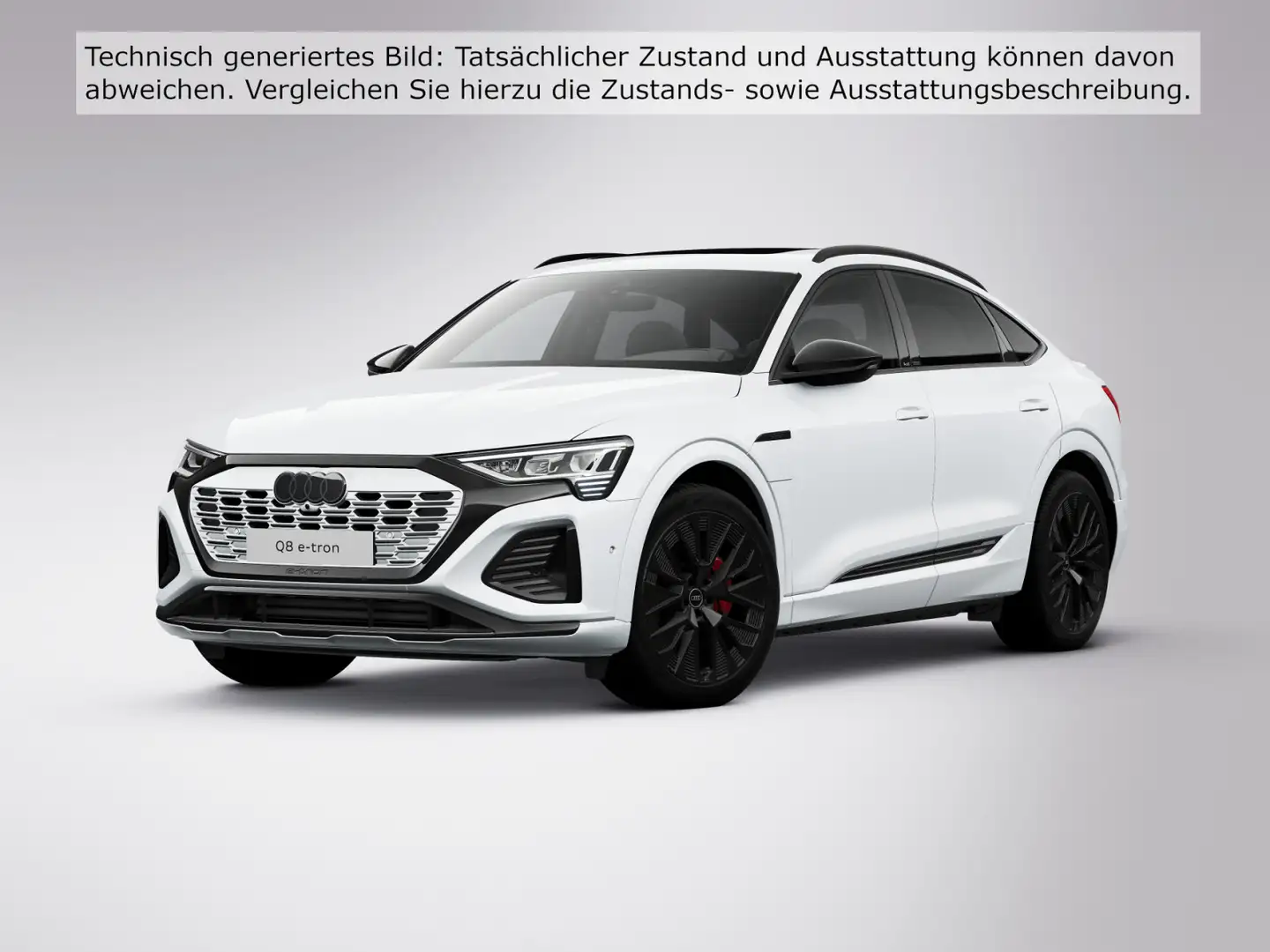Audi Q8 Sportback 55 e-tron qu S line Matrix Pano B&O Weiß - 2