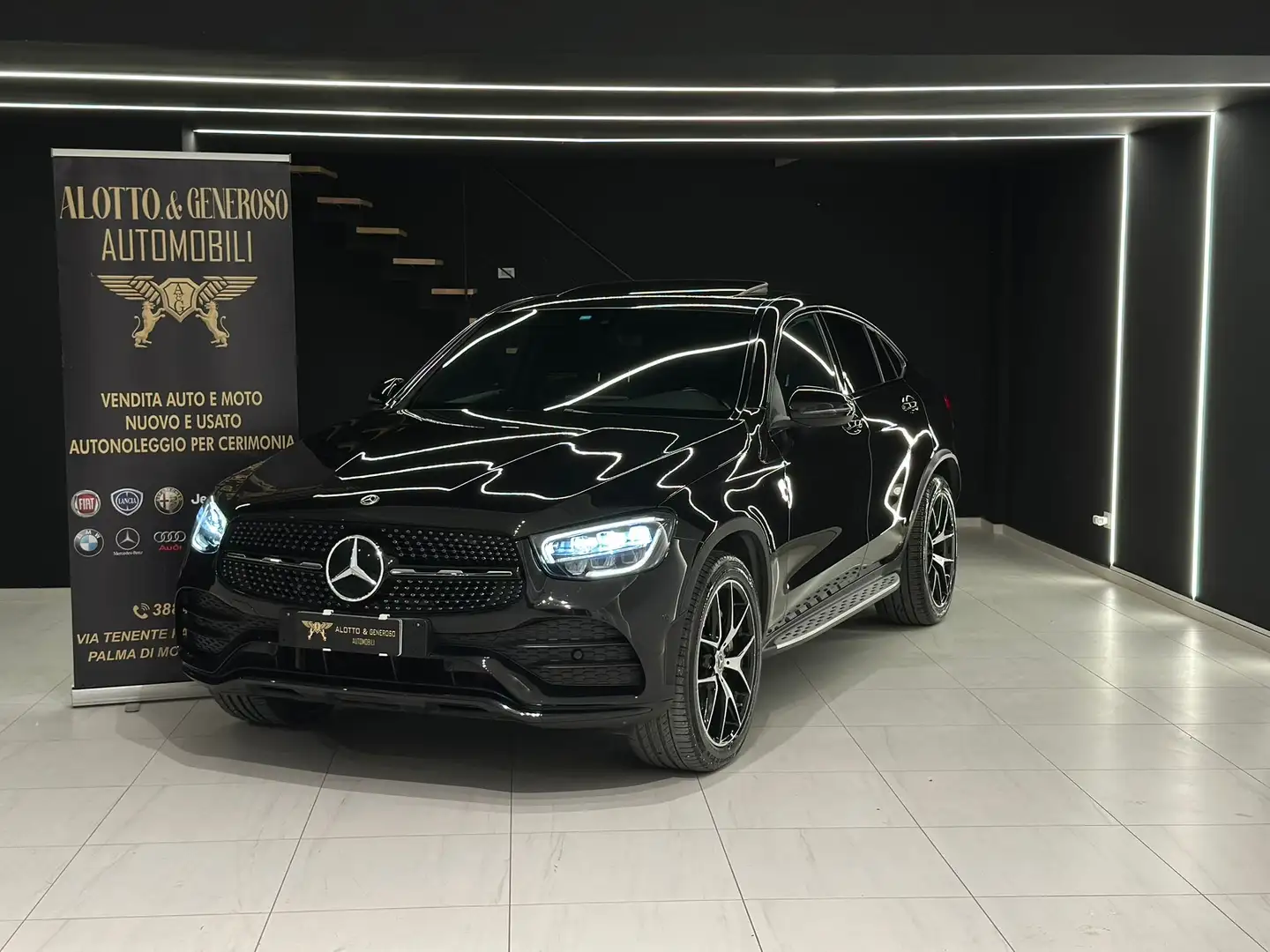 Mercedes-Benz GLC 300 Coupe d Night edition 4matic IVA ITALIANA 2022 Nero - 1