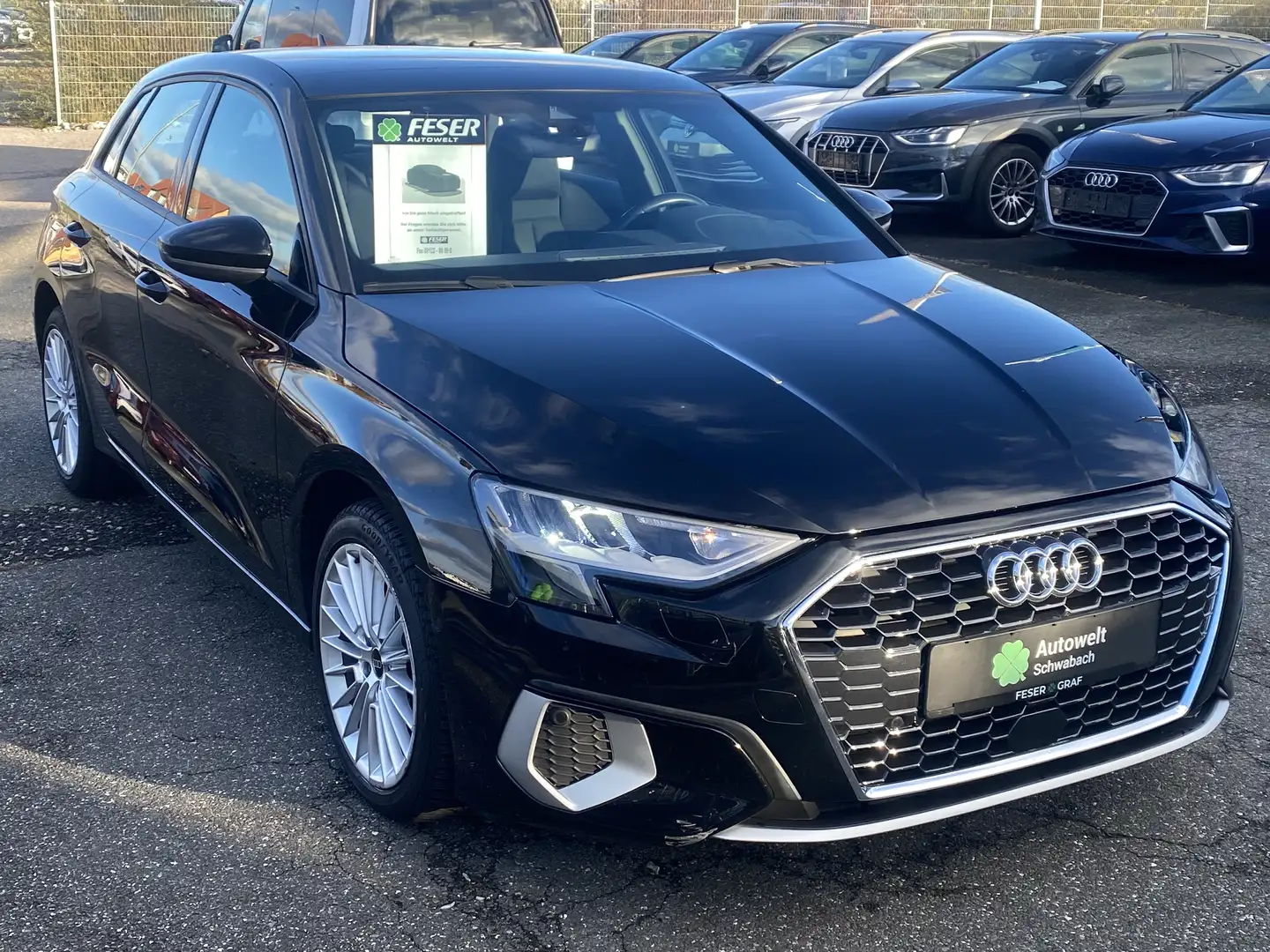 Audi A3 30 TDI advanced ACC PANO VIRTU KAM Schwarz - 2