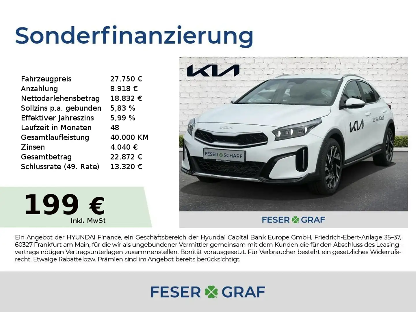 Kia XCeed 1.5T 140 SPIRIT XCLUSIVE Weiß - 1