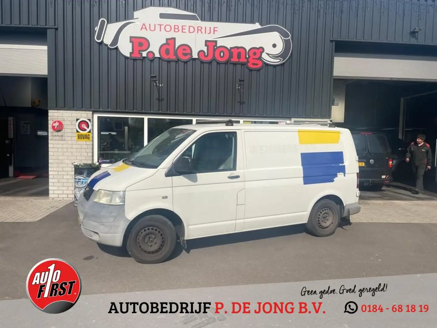 Volkswagen T5 Transporter 1.9 TDI 300 MHD AIRCO! Parrot Carkit Dakdragers! Wit - 1