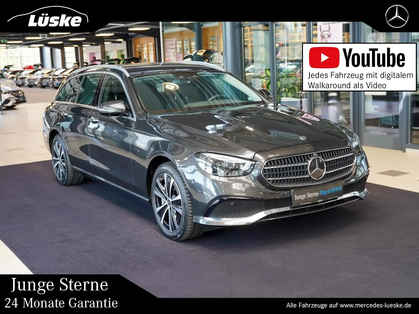 Mercedes-Benz E 300 E 300 de T 4M AVANTGARDE MULTIBEAM Burmester AHK Grau - 1