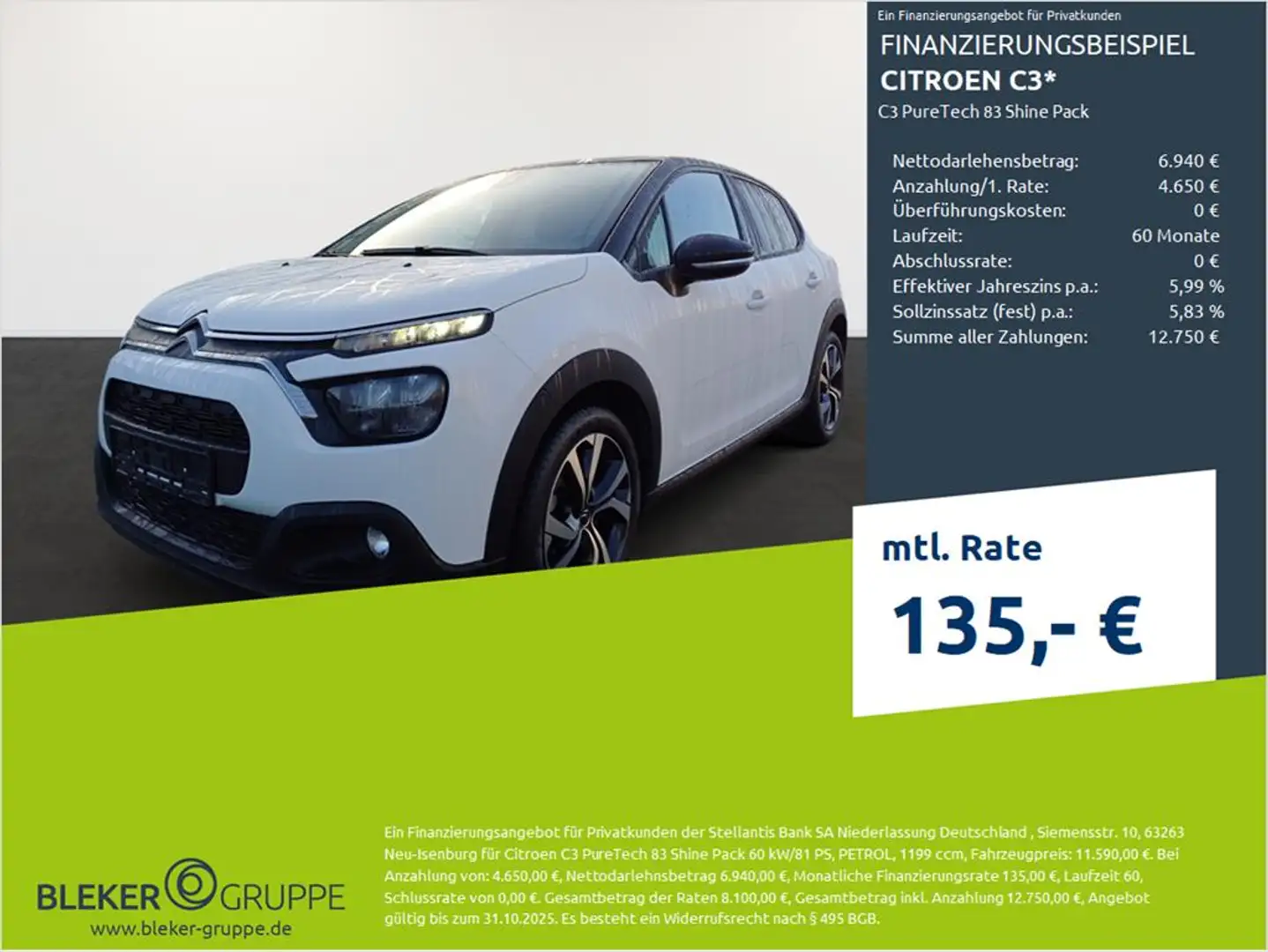 Citroen C3 Shine Pack Wit - 1
