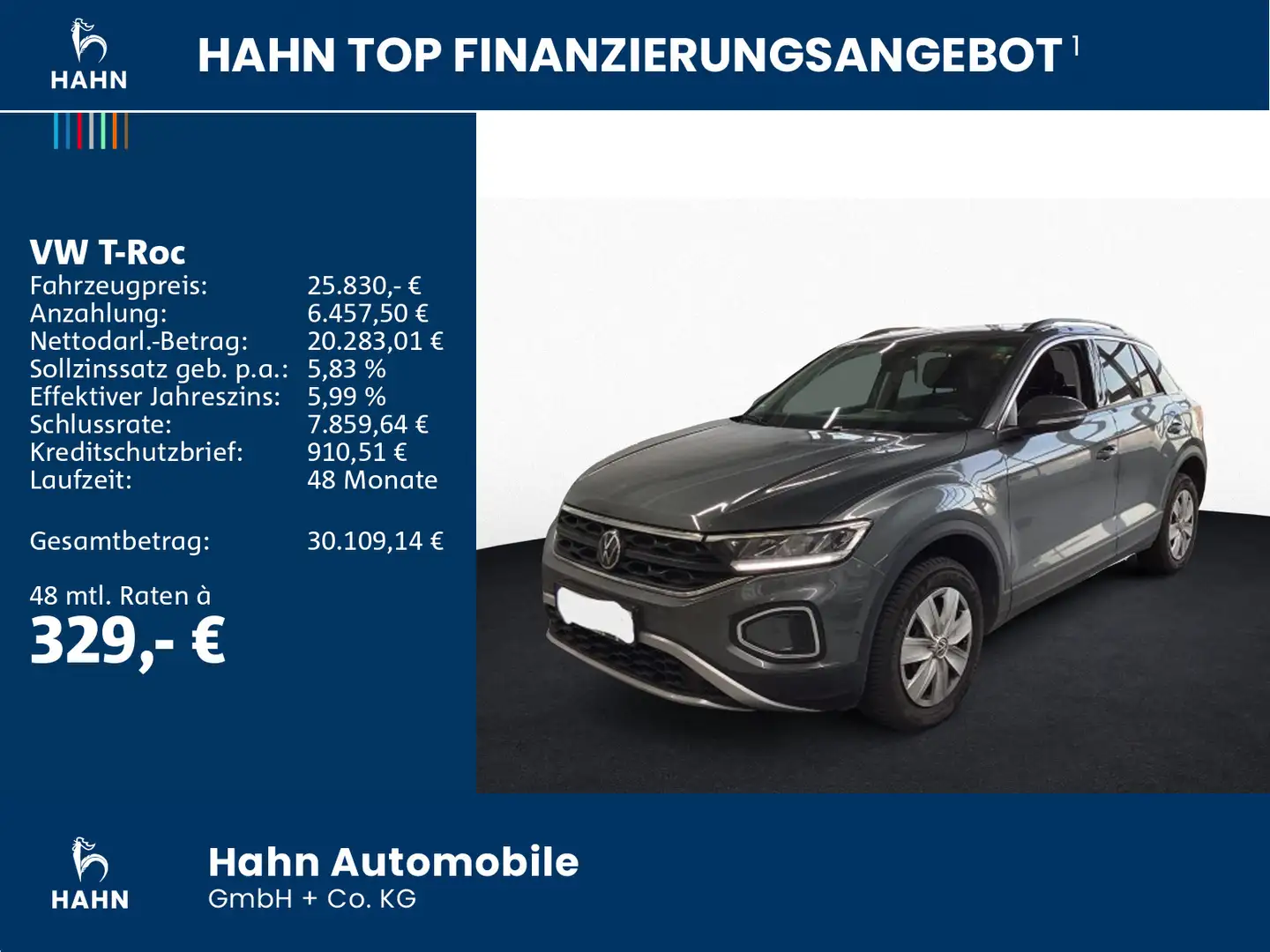 Volkswagen T-Roc 1.5TSI DSG Move AHK Navi LED SHZ PLA Cam Grau - 2