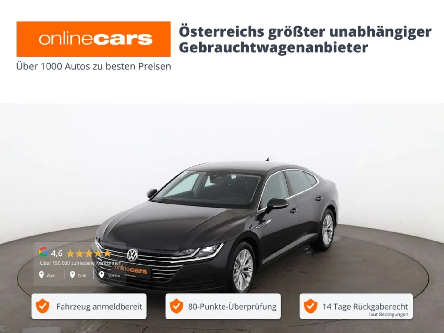 Volkswagen Arteon 2.0 TDI Aut LED NAVI ASSIST TEMPOMAT KLIMA Grau - 1