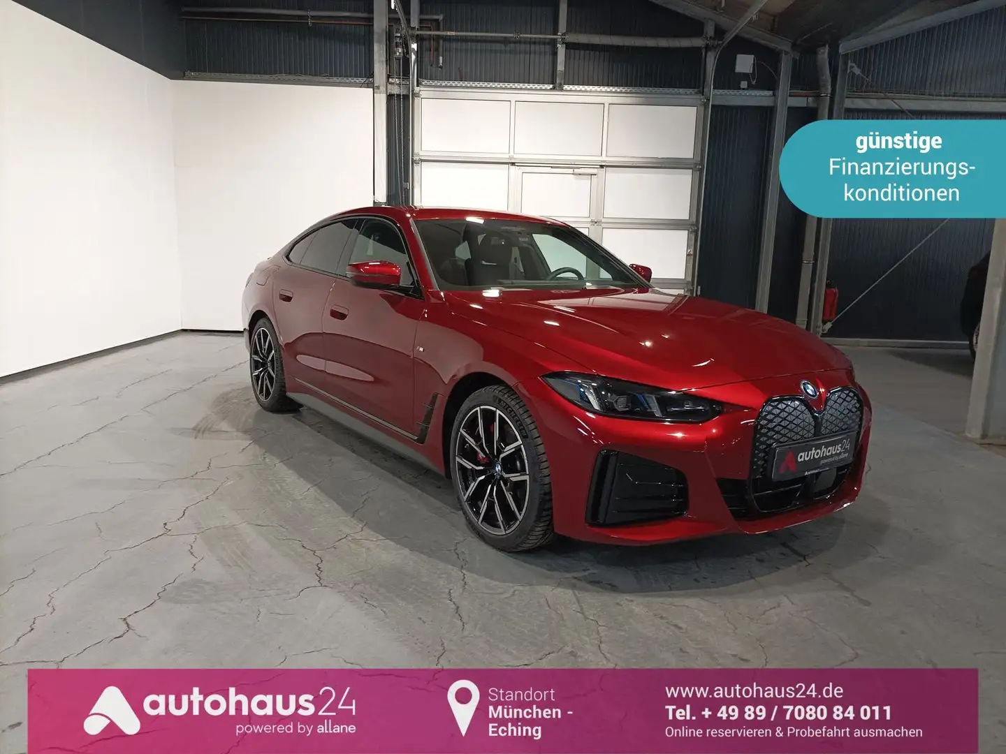 BMW i4 Gran Coupe 40e M Sport LED|Navi|Kamera|ACC Rojo - 1