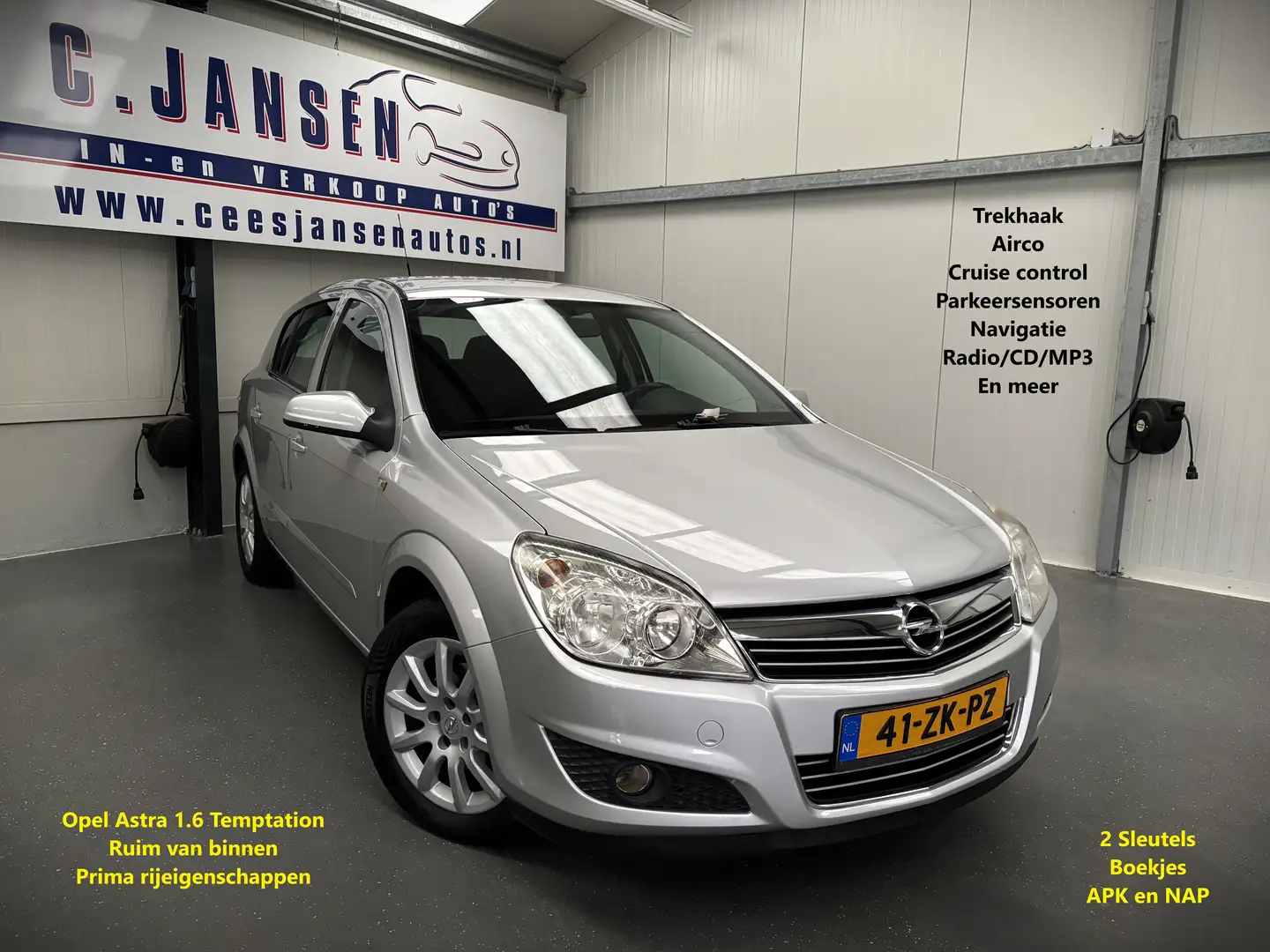 Opel Astra 1.6 Temptation Mooie auto! | Airco | Cruise contro Gris - 1