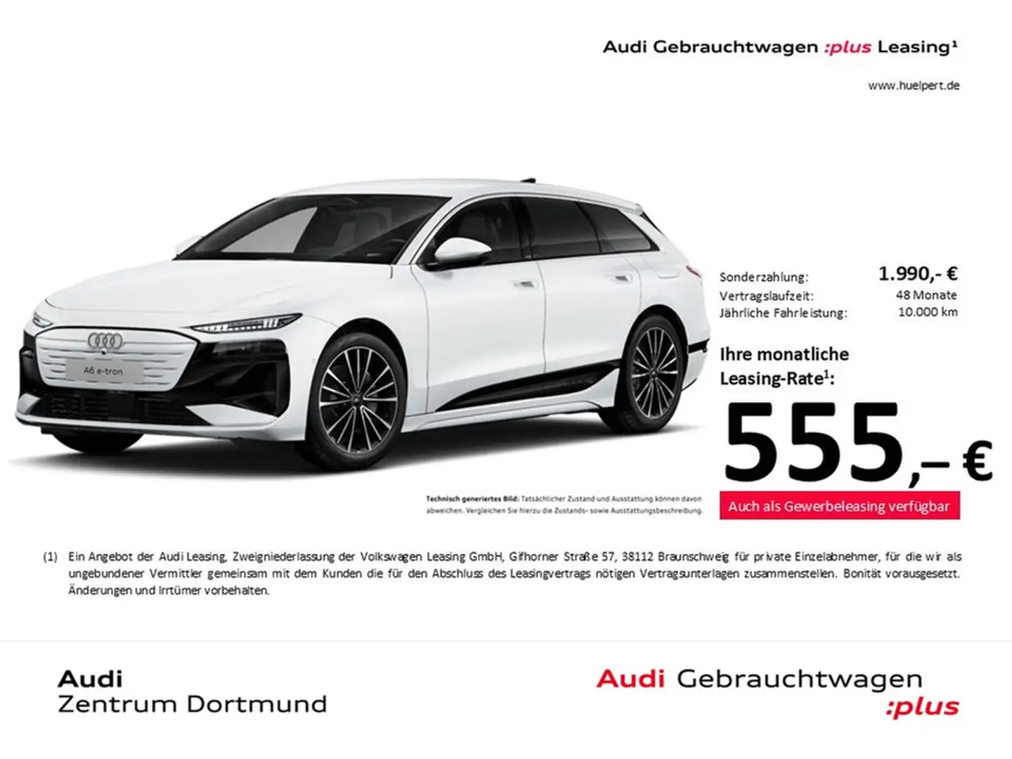 Audi A6 e-tron Avant performance advanced AHK LM20 Weiß - 1