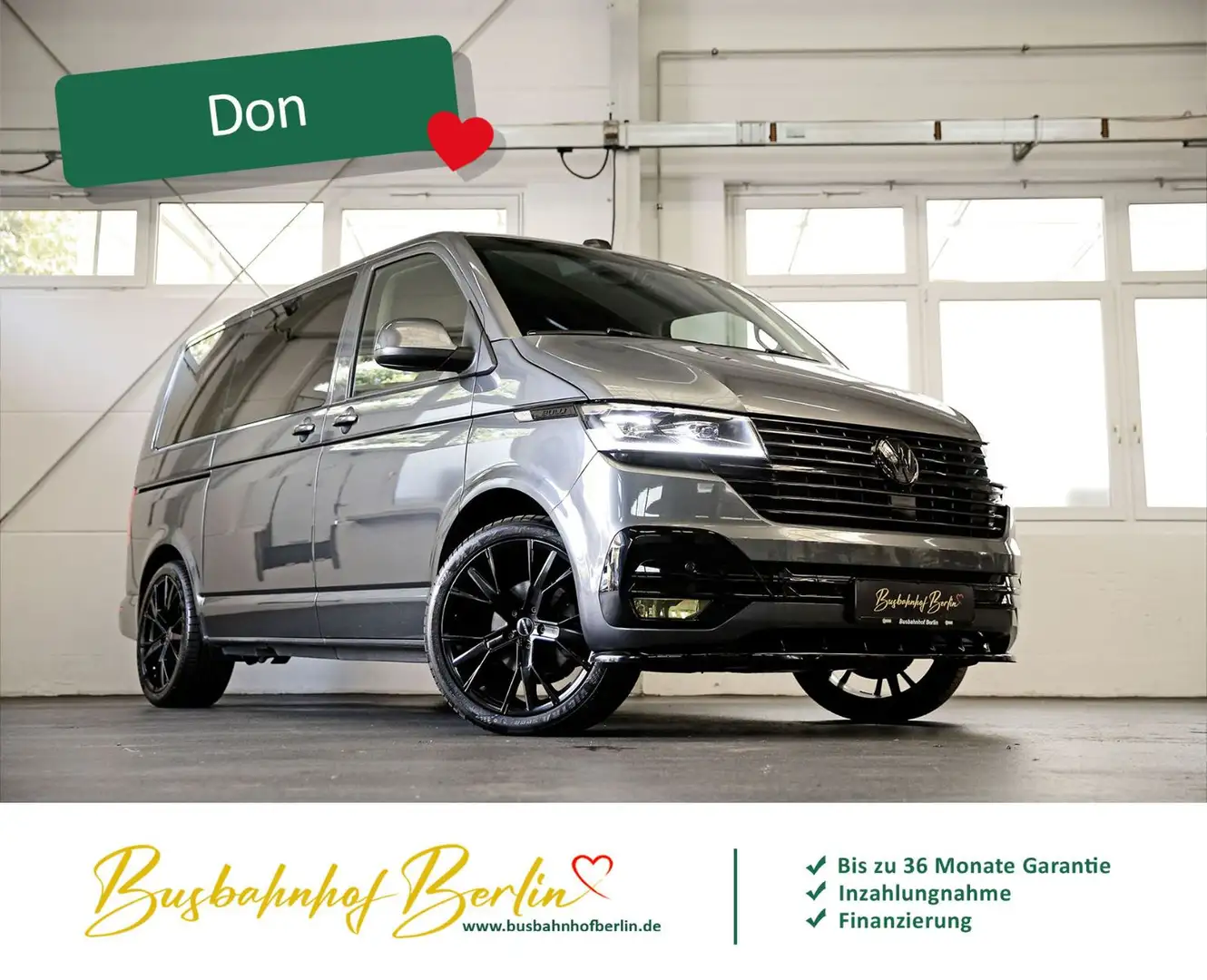 Volkswagen T6 Multivan T6.1 Multivan DSG 4Motion LED Navi Kamera ACC Gris - 2