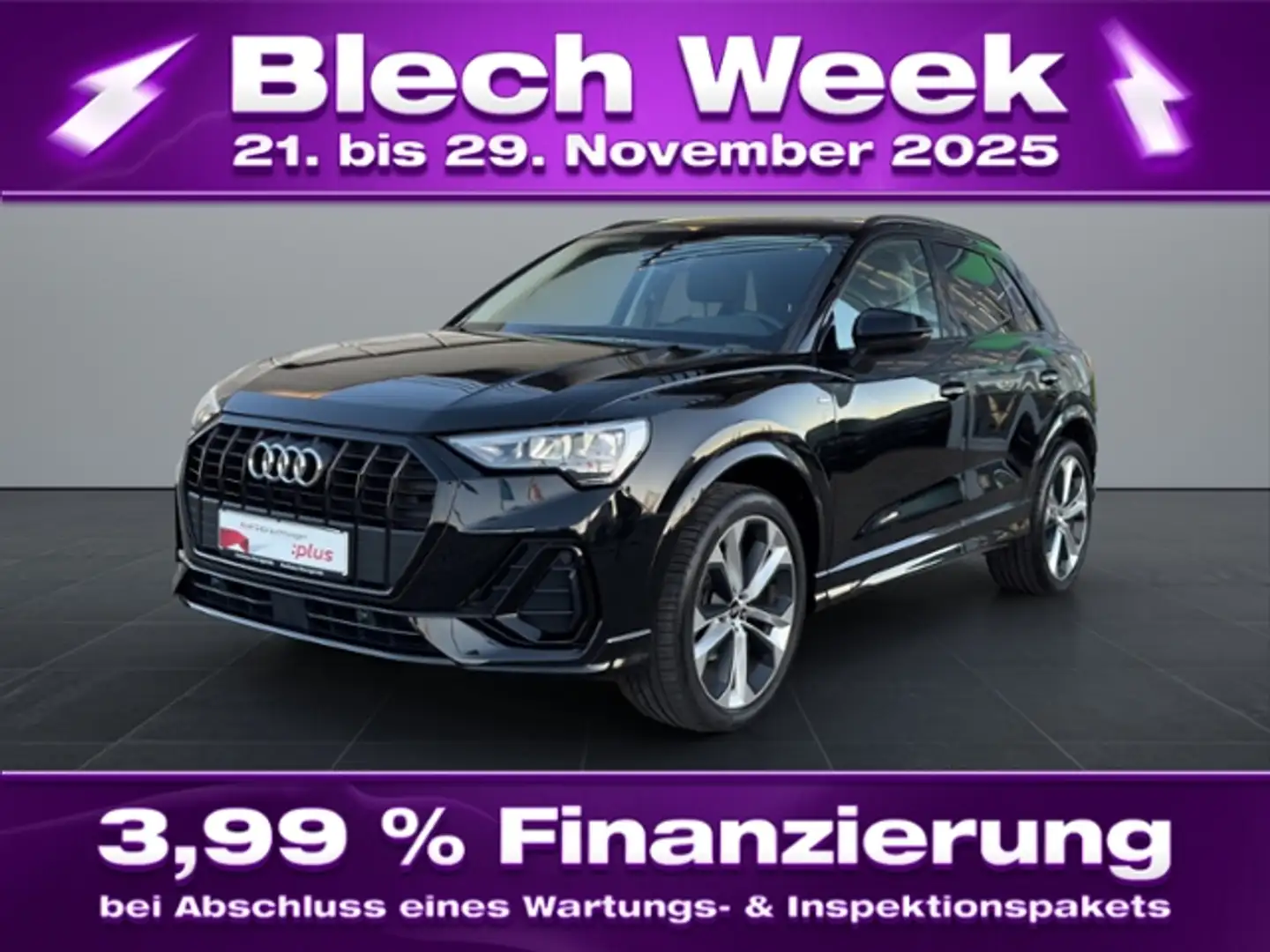 Audi Q3 S line 35TFSI S tronic *StndHzng*MfL*SHZ*PDC* Schwarz - 1