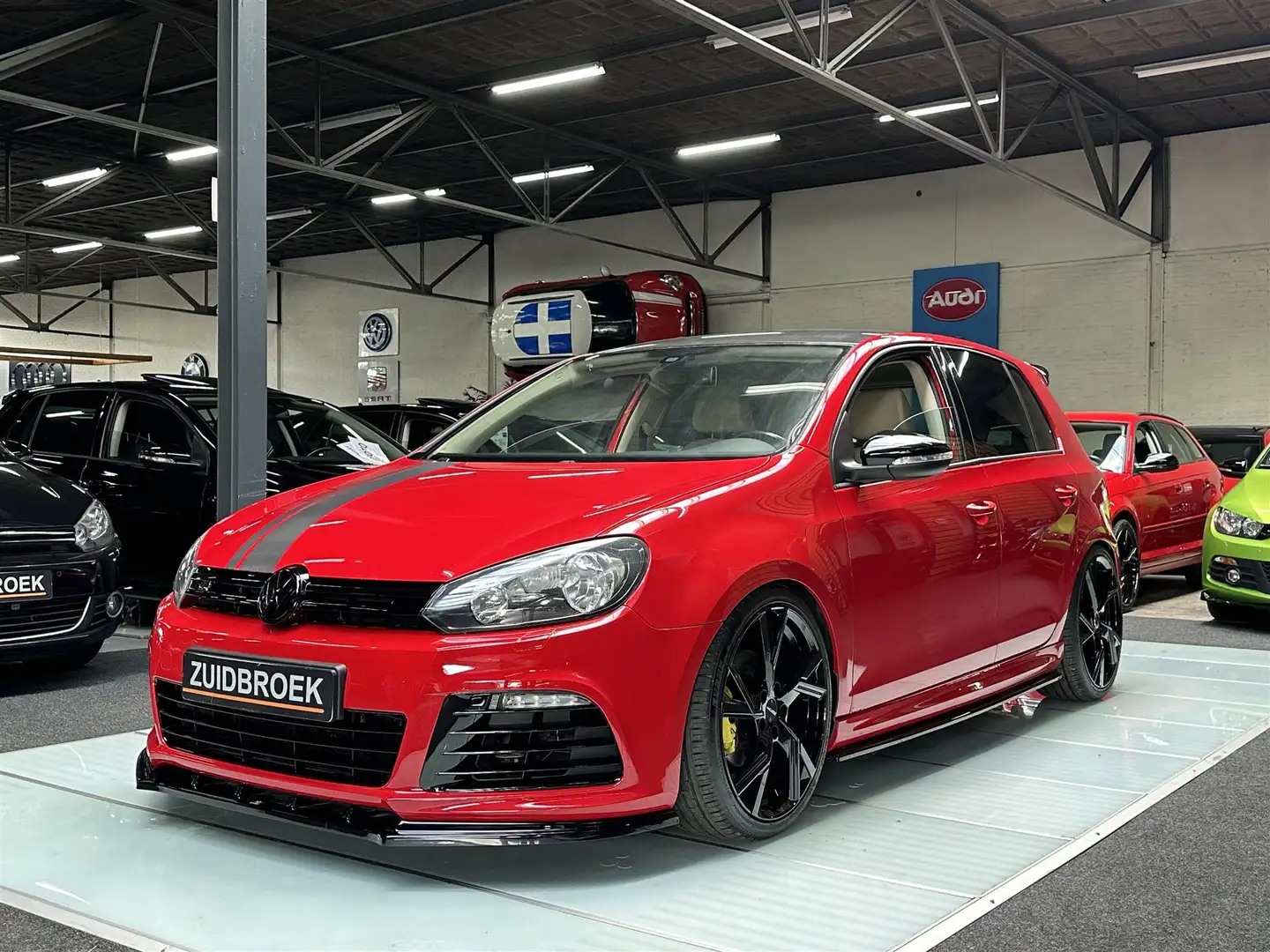 Volkswagen Golf 1.4 TSI 122PK R20 MAXTON Clima Cruise LEER Rood - 1