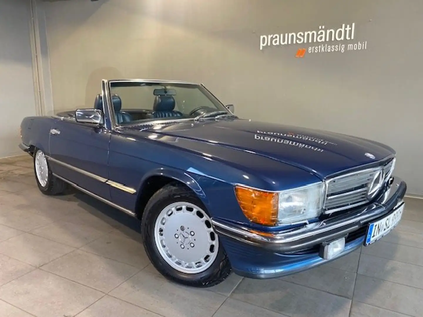 Mercedes-Benz 300 SL R107 Automatik / Leder / SRA / Hardtop Blauw - 2