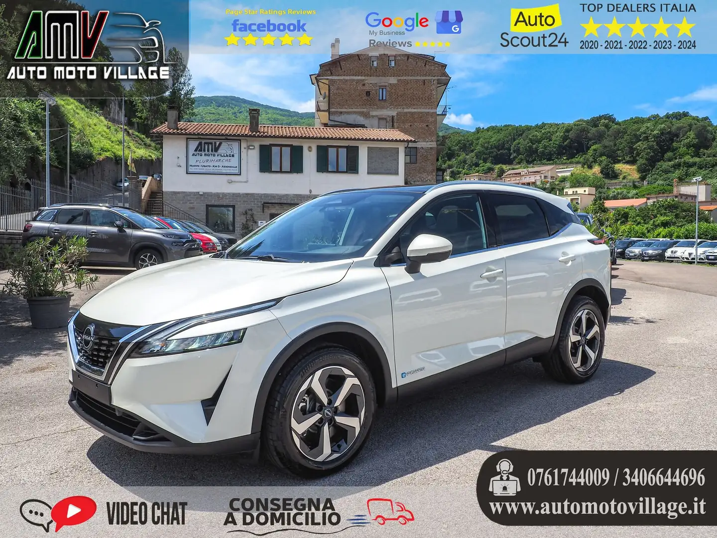 Nissan Qashqai 1.5 N-Connecta 190 CV AUTOM. KM 0 Wit - 1