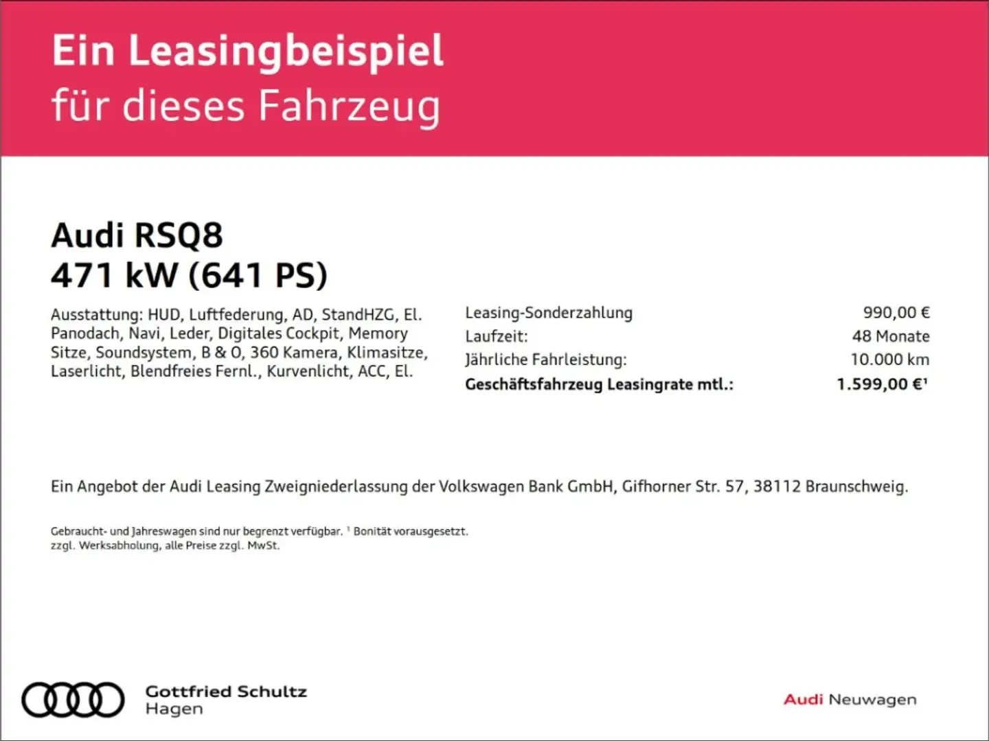 Audi RS Q8 performance 471 kW tiptronic Schwarz - 2