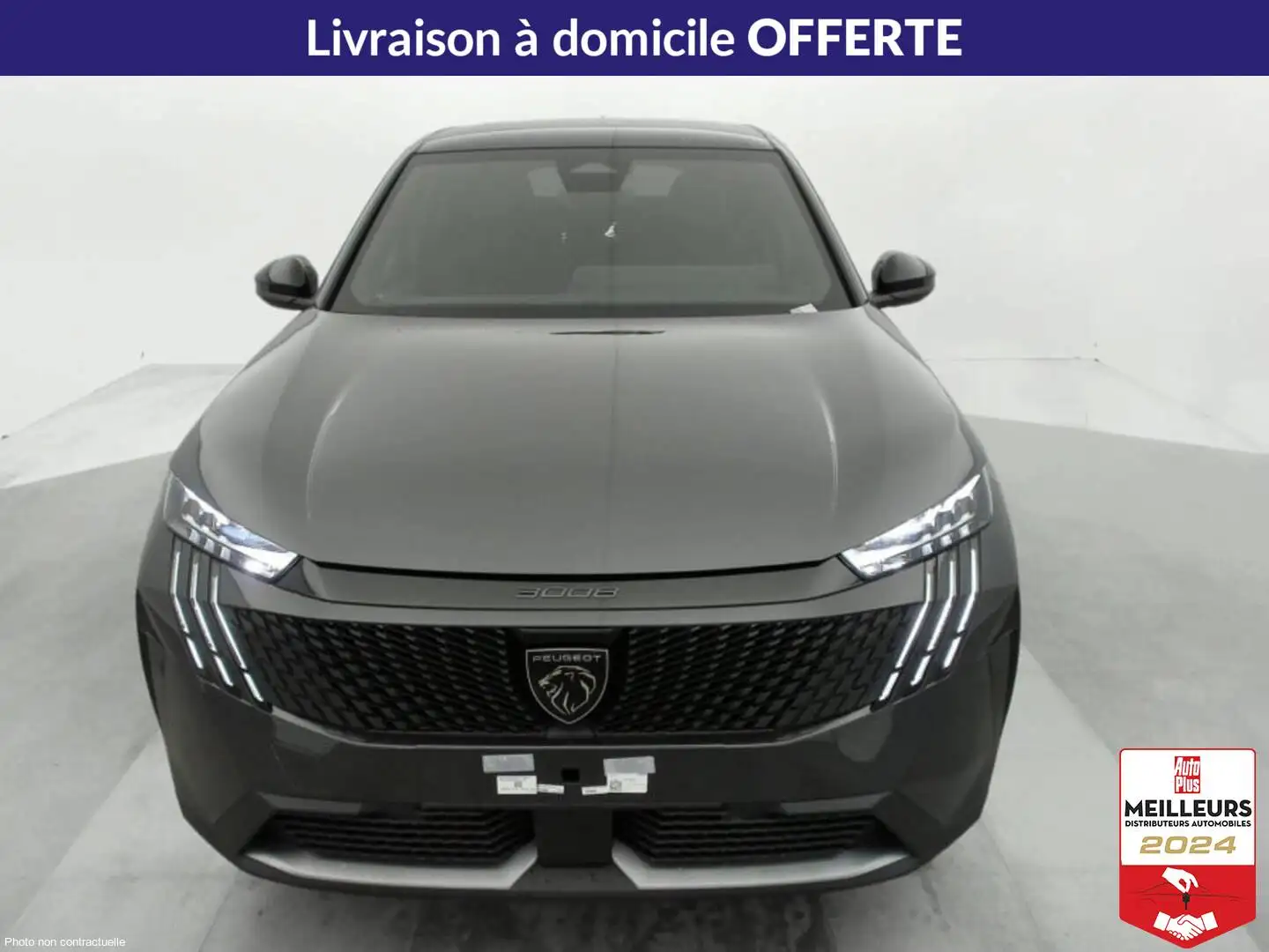 Peugeot 3008 Hybrid 145 e-DCS6 Allure +Pack Panoramic Navigatio Gris - 2