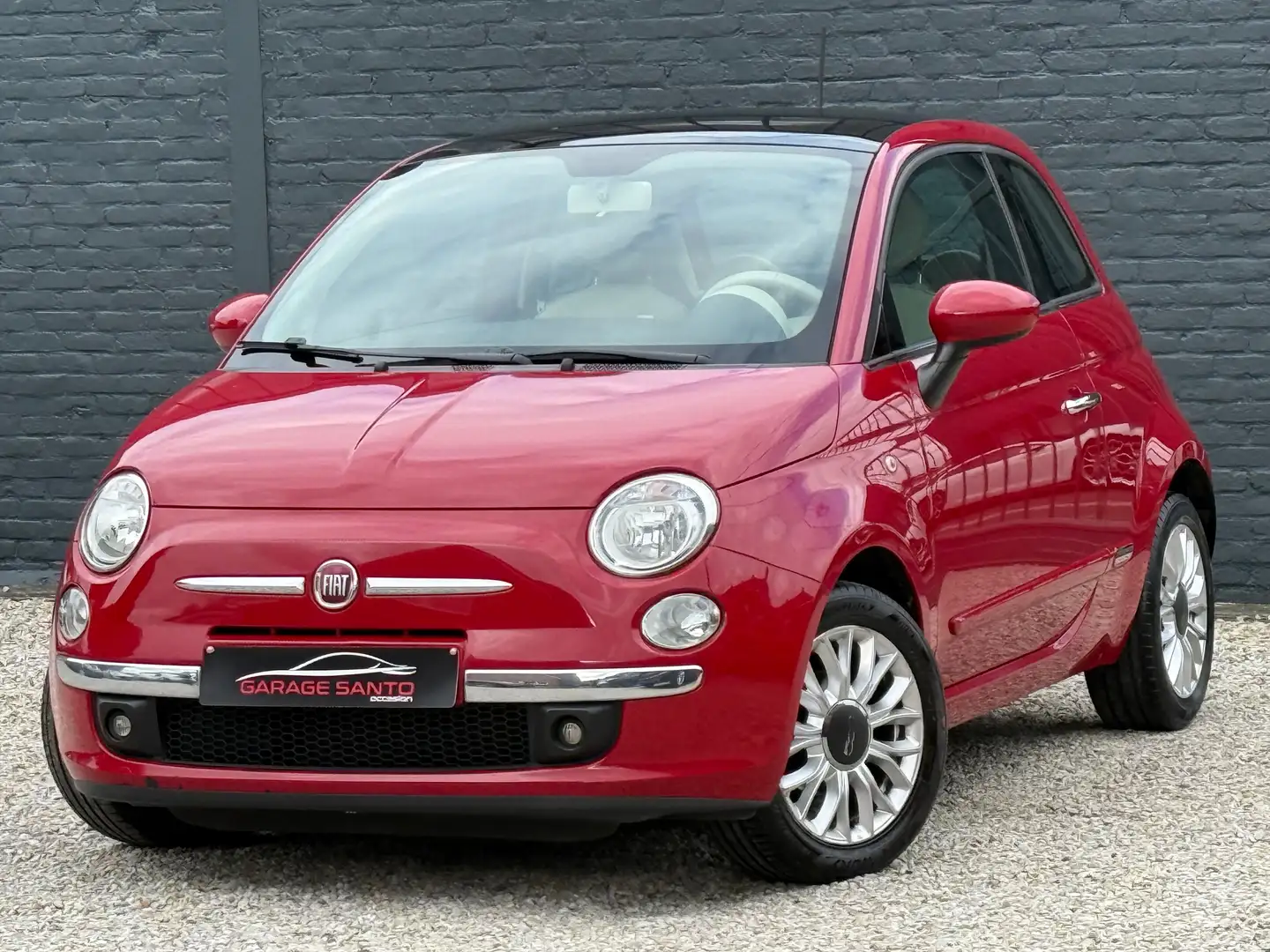 Fiat 500 500 1.2i Lounge Edition /ToitPano/Ac/Pdc/Garantie/ Rot - 1