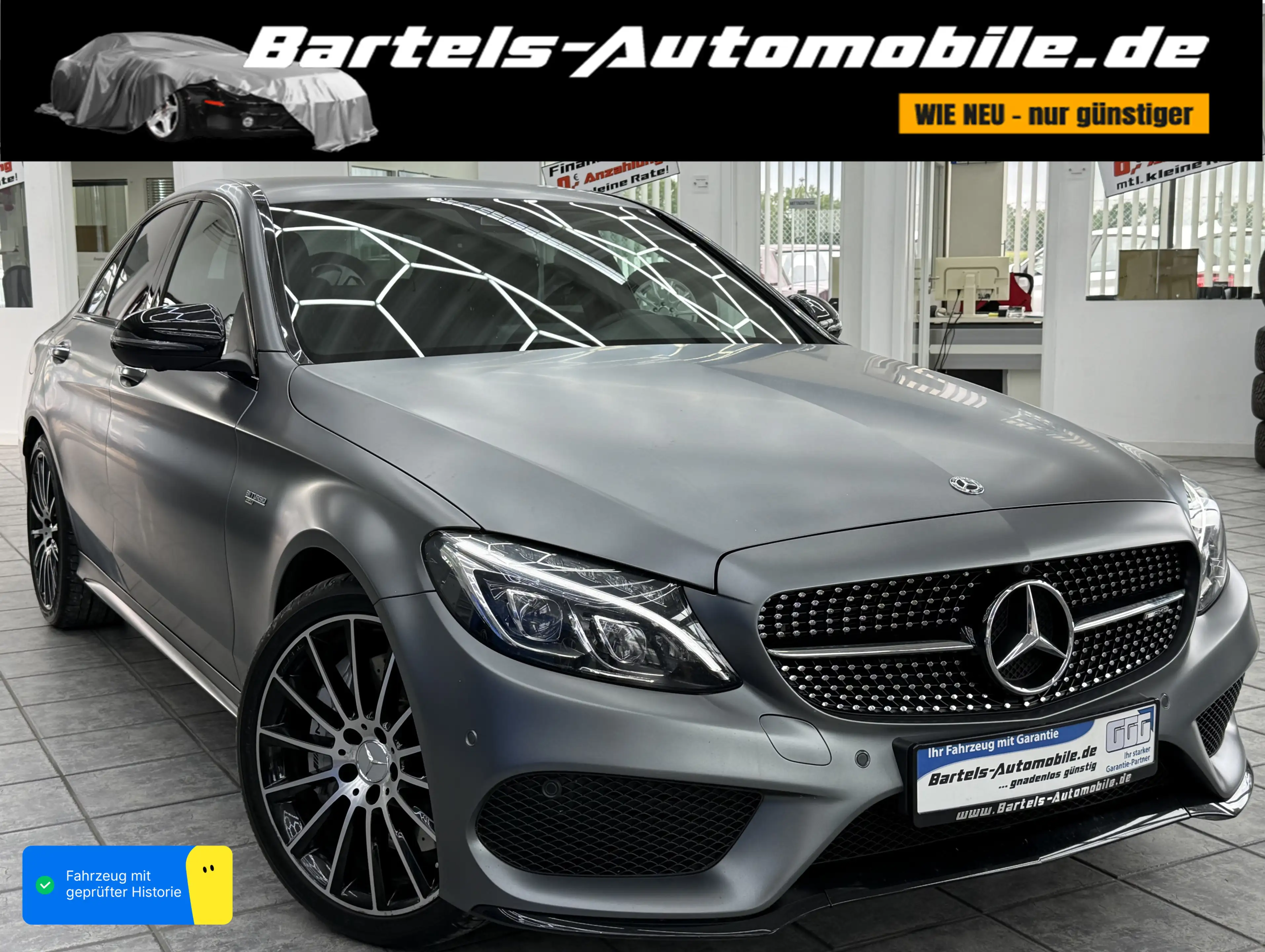 Mercedes-Benz C 43 AMG 4Matic, Klappe, 360°, Burmester, Matt