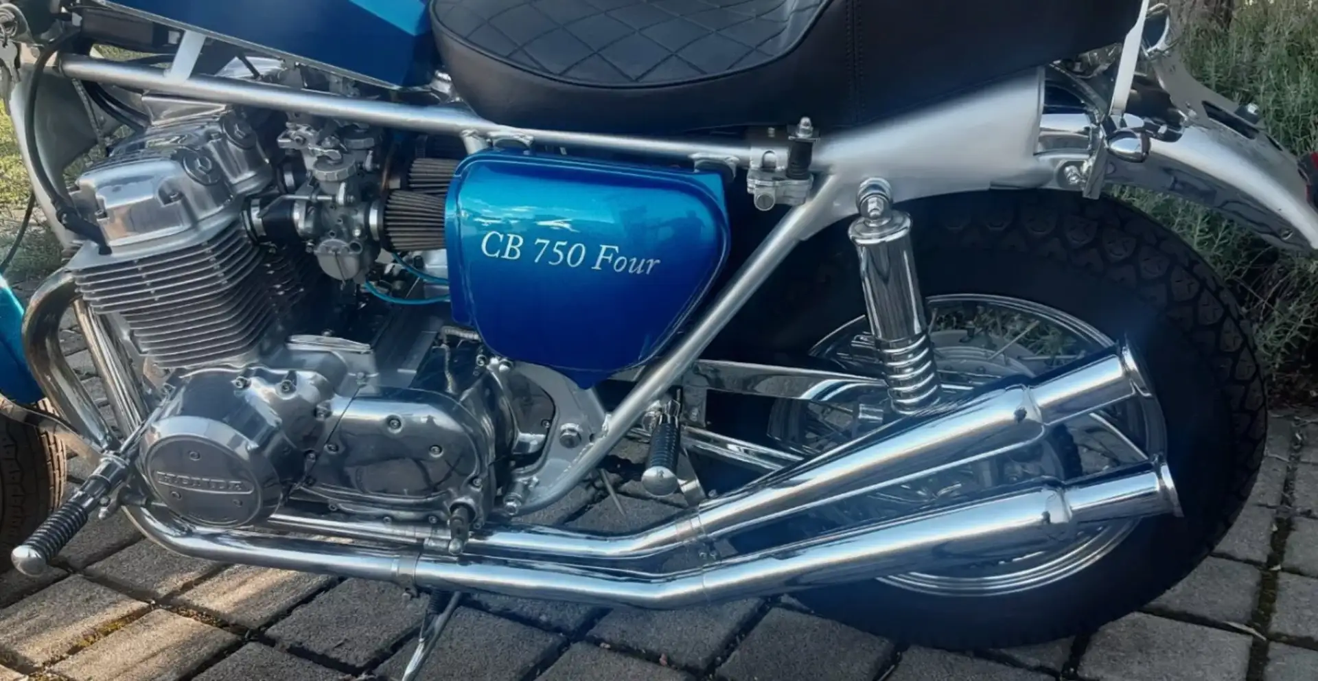 Honda CB 750 four Bleu - 2