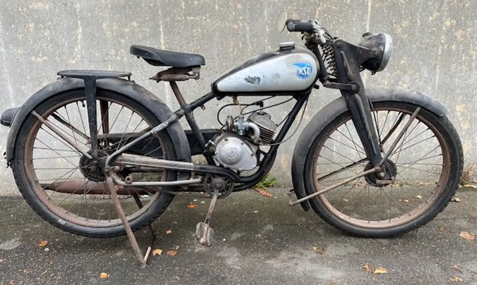 NSU Quick 52 98cm 2KW 3PS "In Originalzustand Patinia" Schwarz - 2