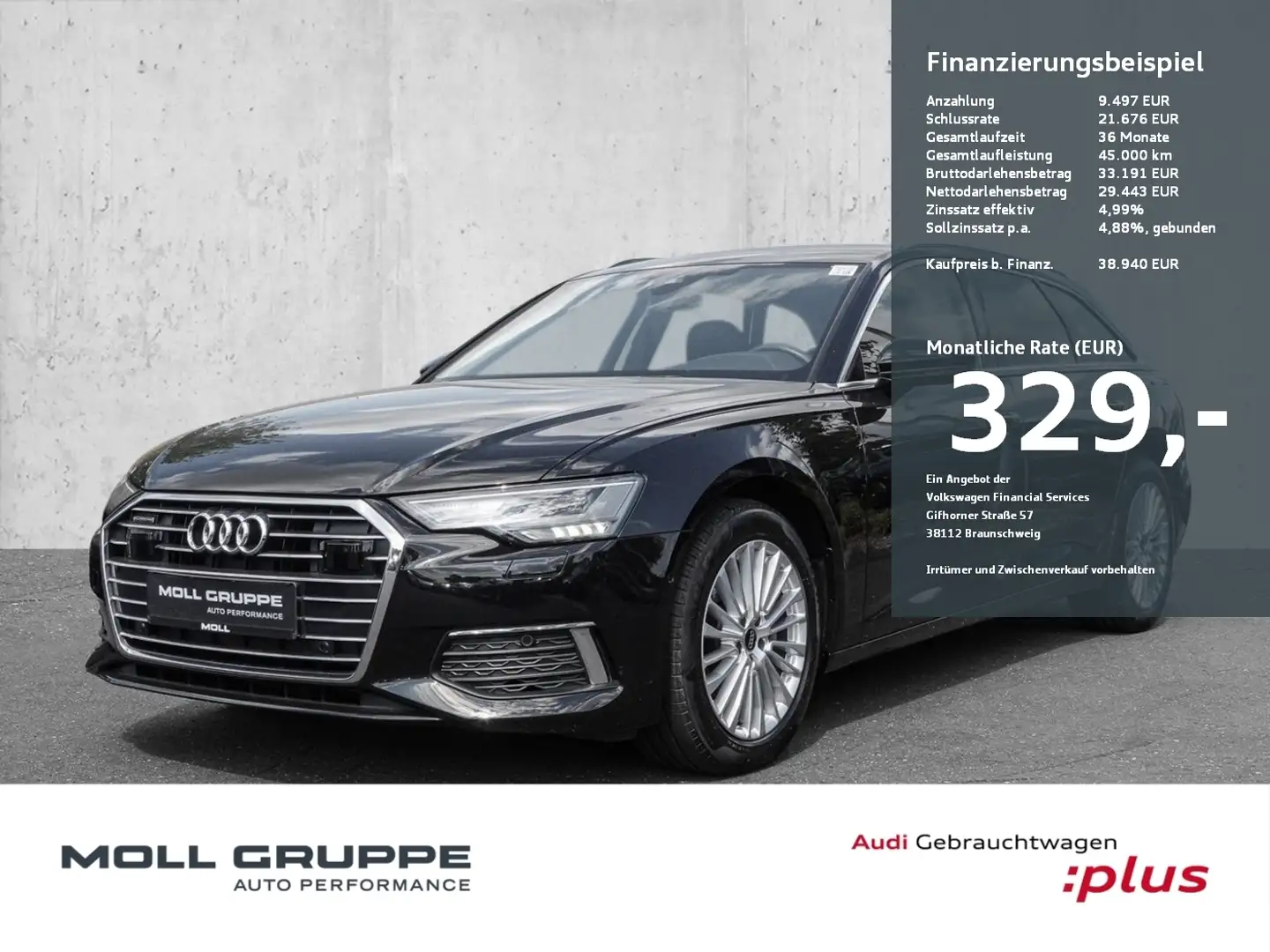 Audi A6 Avant design 40 TDI quattro  S tronic Schwarz - 1