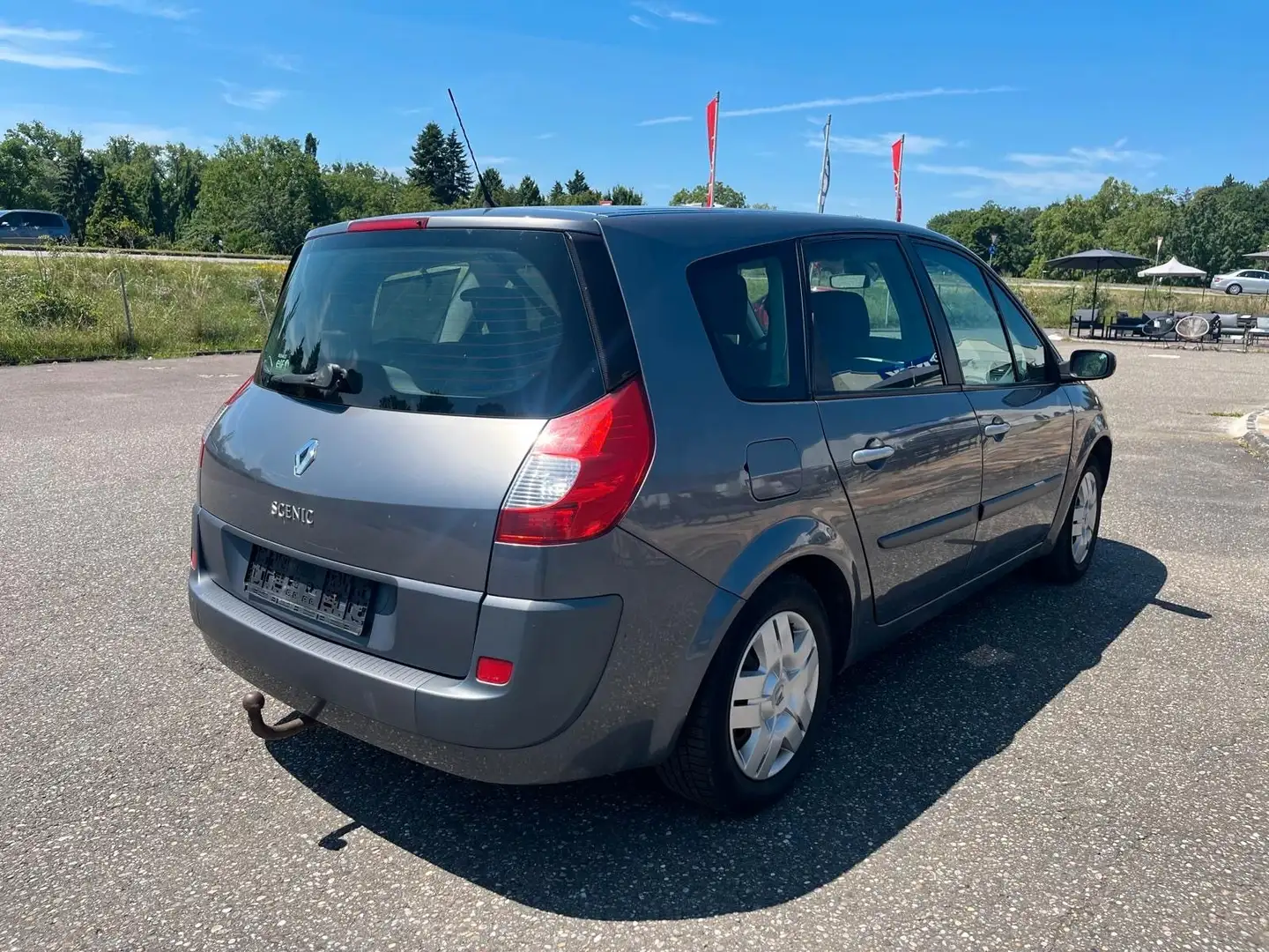 Renault Scenic II Grand Avantage 7Sitz Benzin Klima AHK Gris - 1