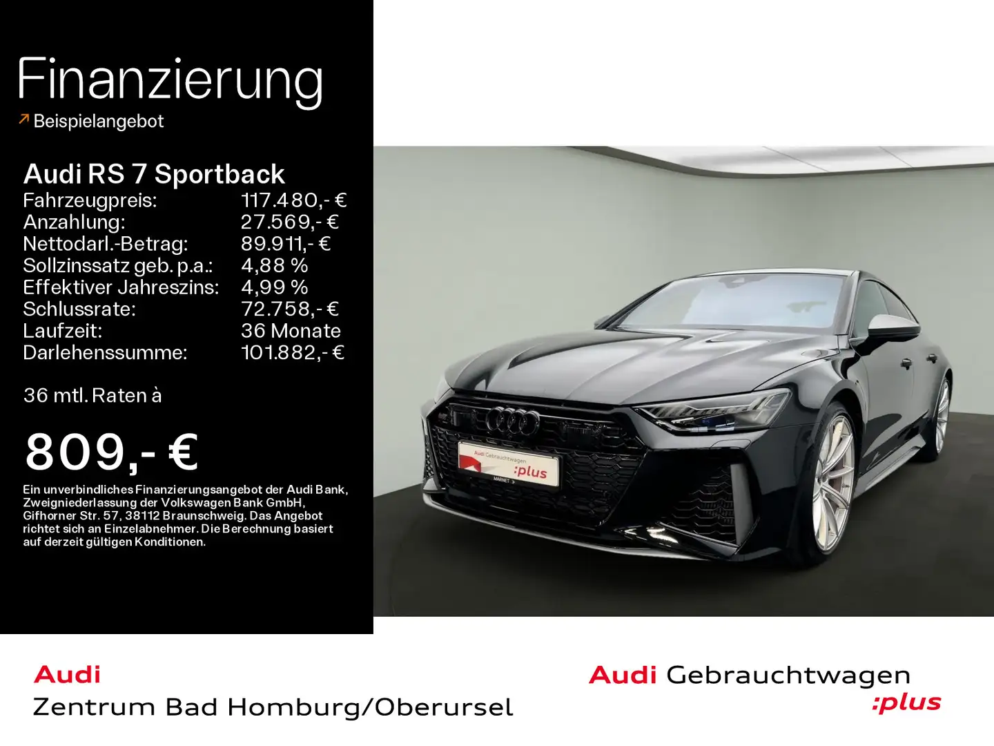 Audi RS7 performance quattro*Navi*Matrix*B Fekete - 1