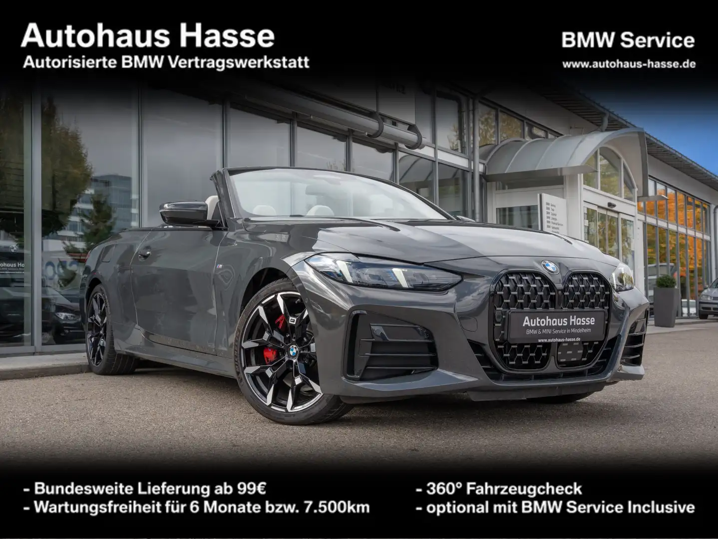 BMW 430 i xDrive Cabr. M-Sport Pro 19Z DAPro 360° H/K Gris - 1