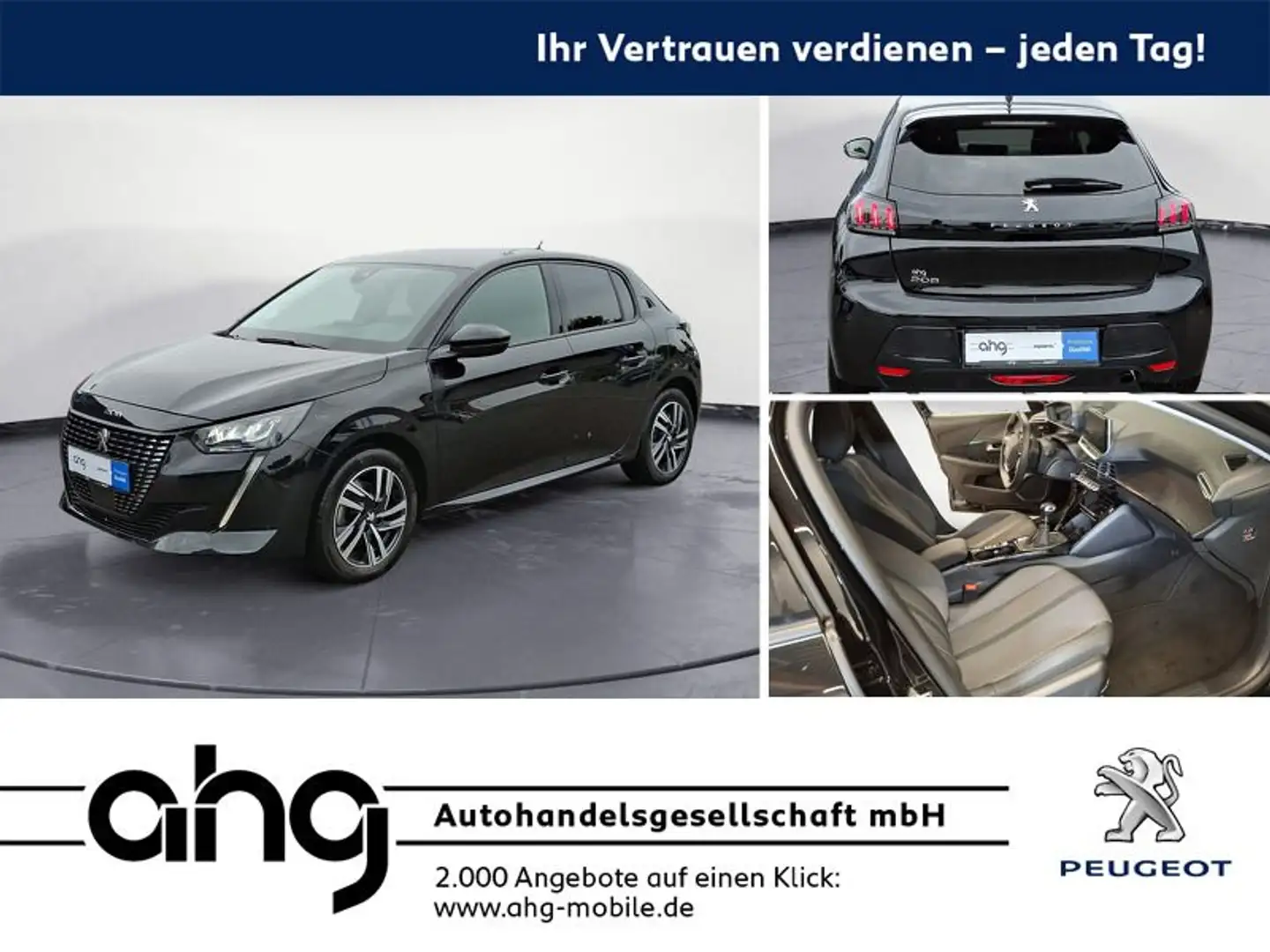 Peugeot 208 Allure Pack BlueHDI 100 Schwarz - 1